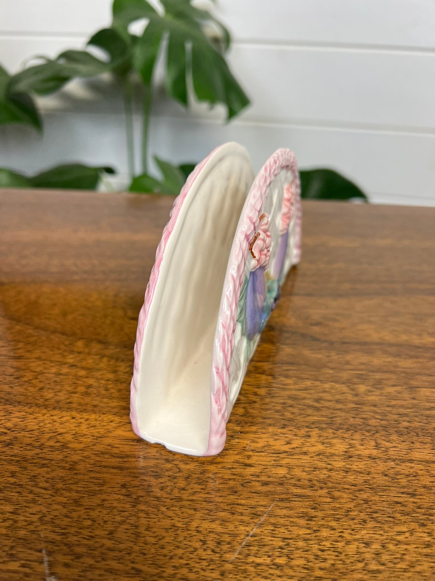 Vintage Ceramic Napkin Serviette Holder Retro 50's 60's Tableware