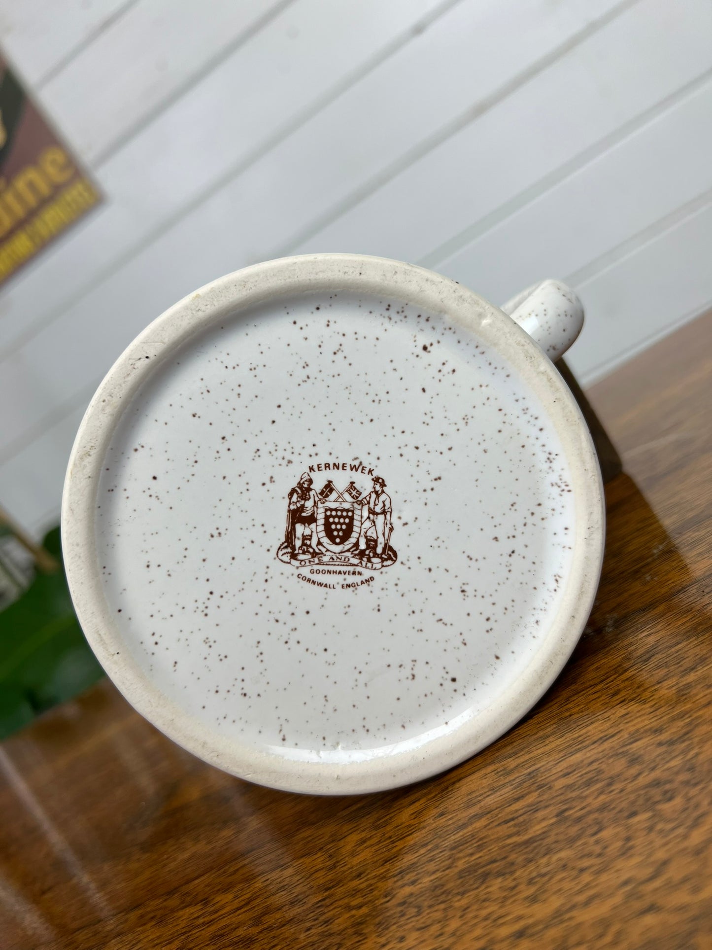 Vintage Kernewek Pottery 1905 Daimler Tankard Collectible Pub Bar Display