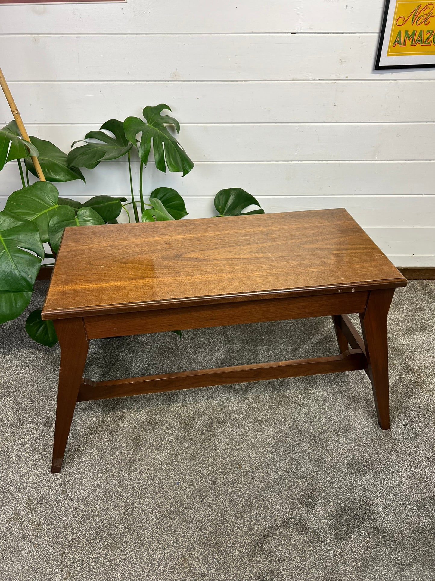 Vintage Duet Piano Stool Mid Century Modern Window Seat With Storage