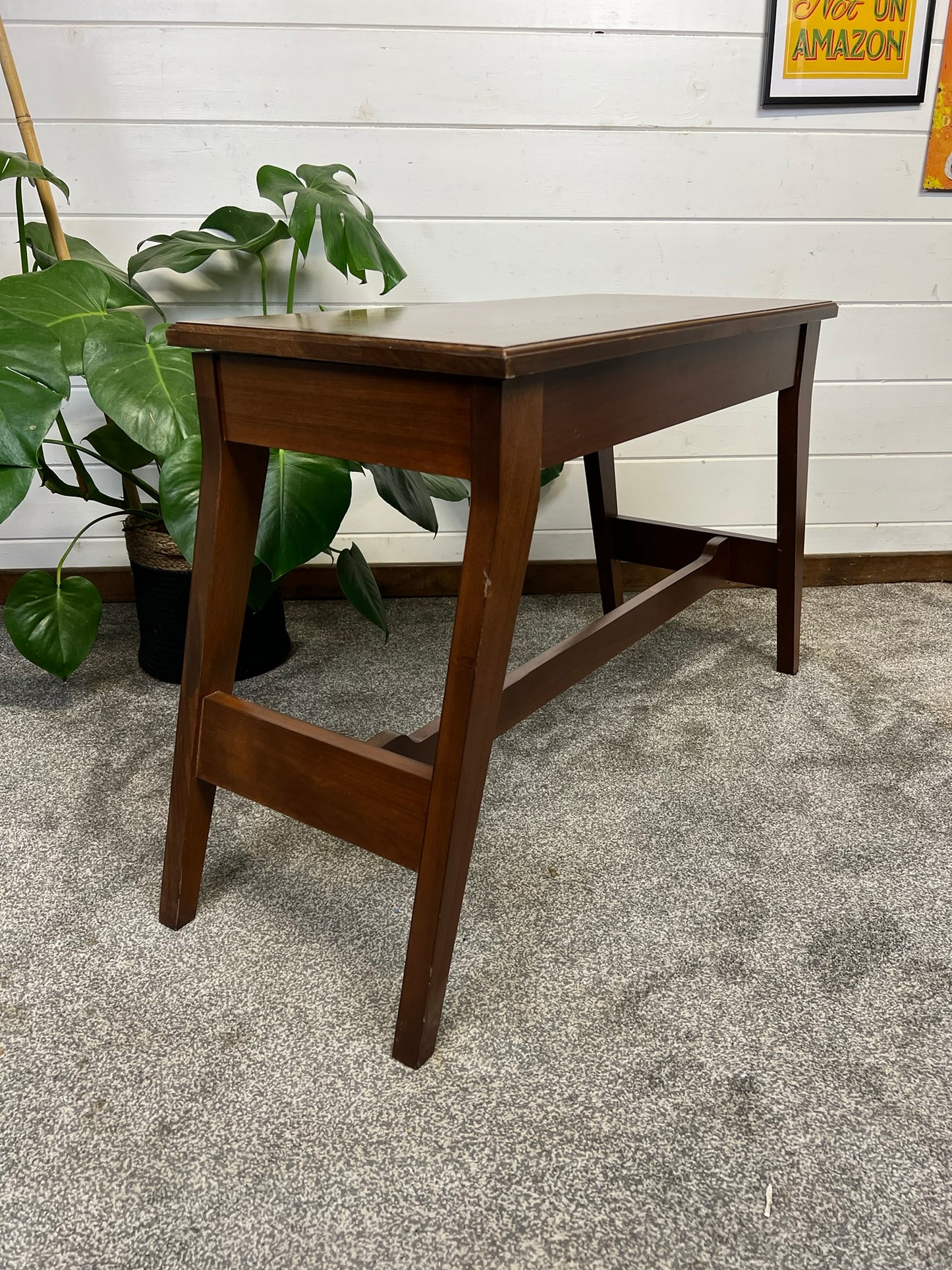 Vintage Duet Piano Stool Mid Century Modern Window Seat With Storage