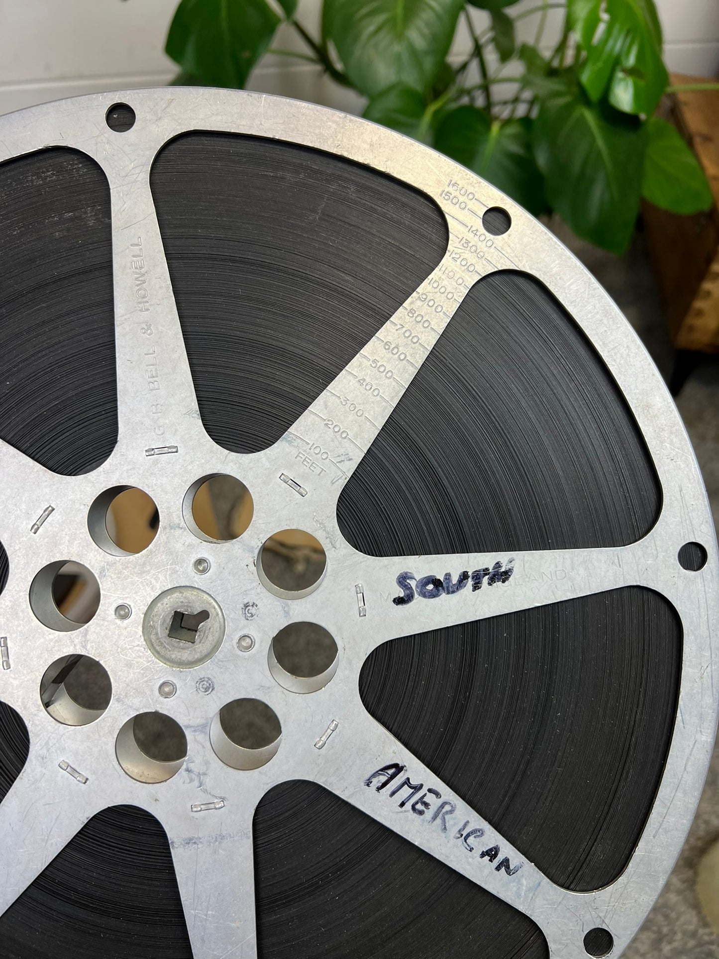 2x Vintage 16mm Aluminium Cinema Film Movie Reel 50's Retro Decor