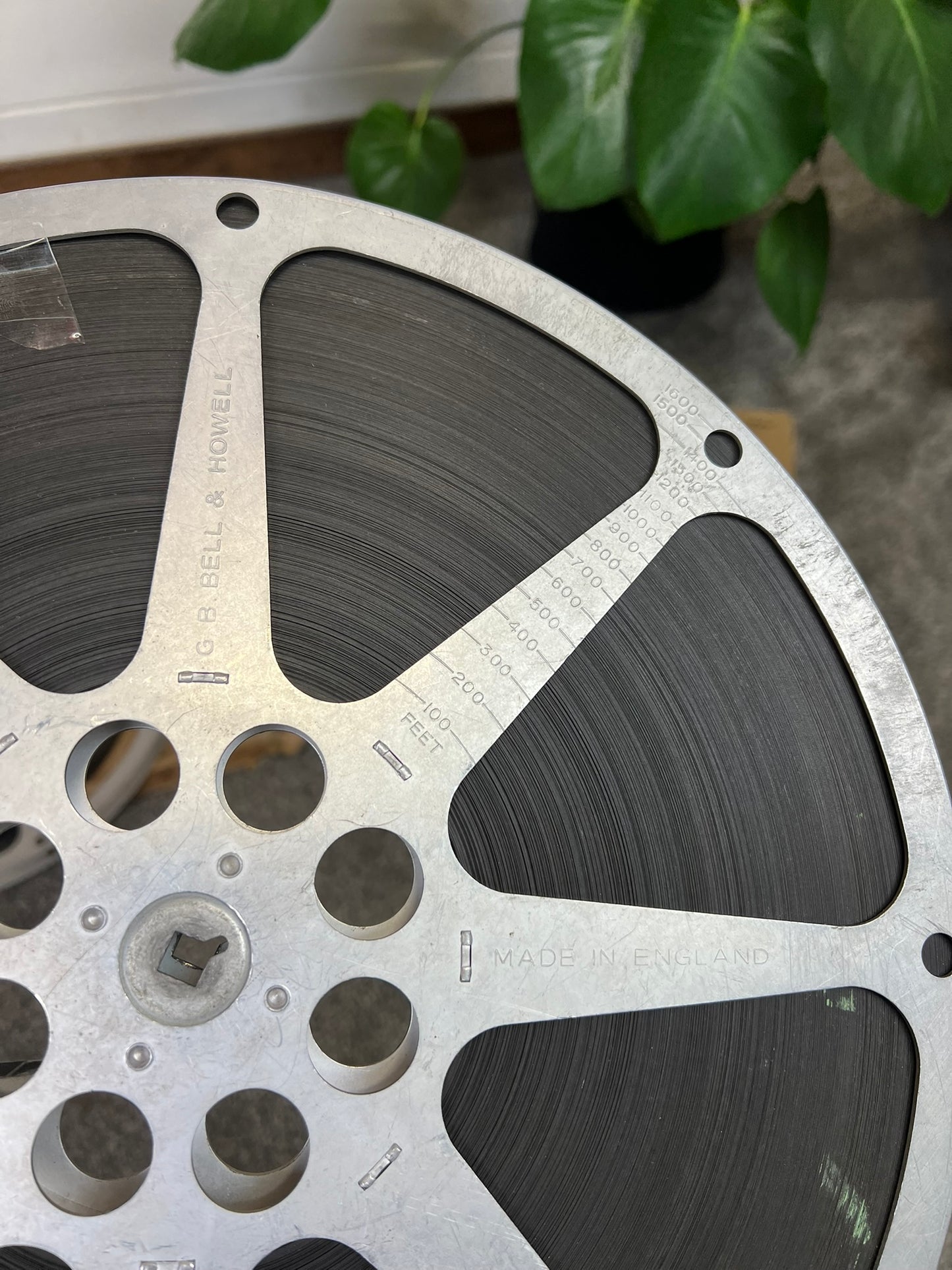 2x Vintage 16mm Aluminium Cinema Film Movie Reel 50's Retro Decor