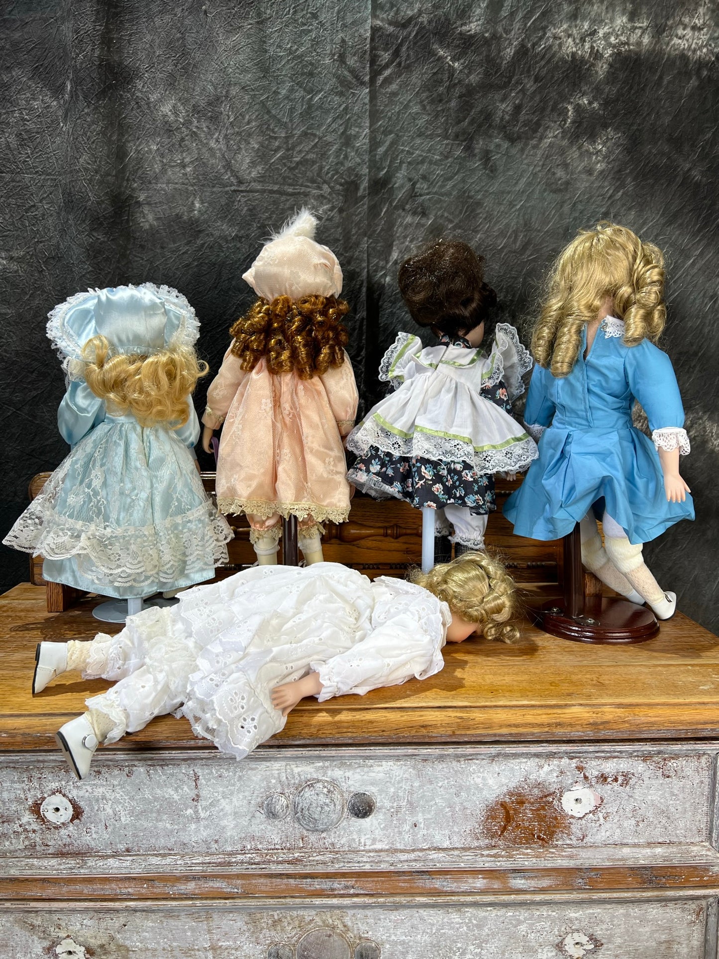 Vintage Porcelain Doll Collection x5 Job Lot Inc Knightsbridge Collection "Lottie"