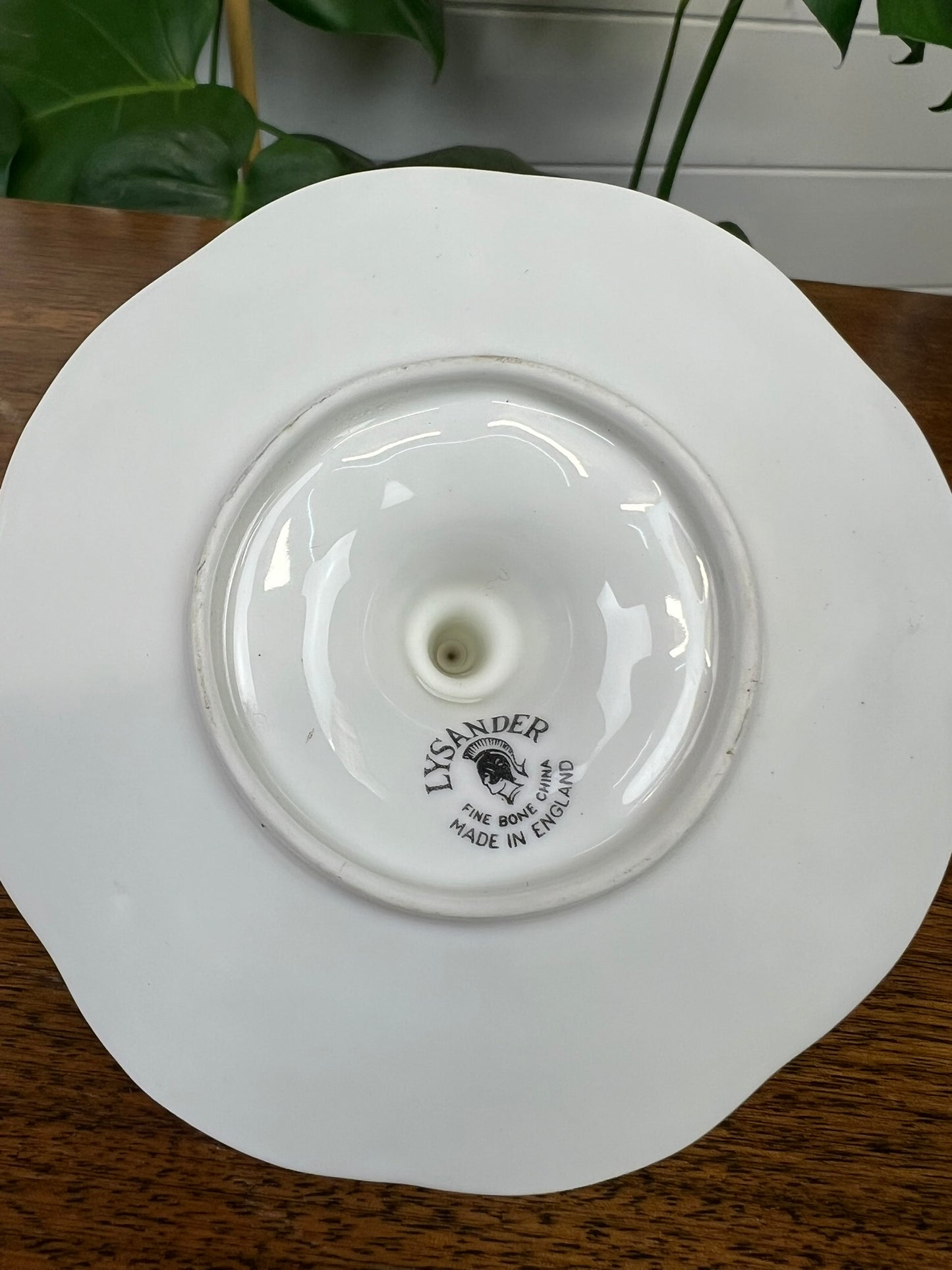 Vintage Lysander Fine Bone China Ring Holder Dresser Vanity Floral Design