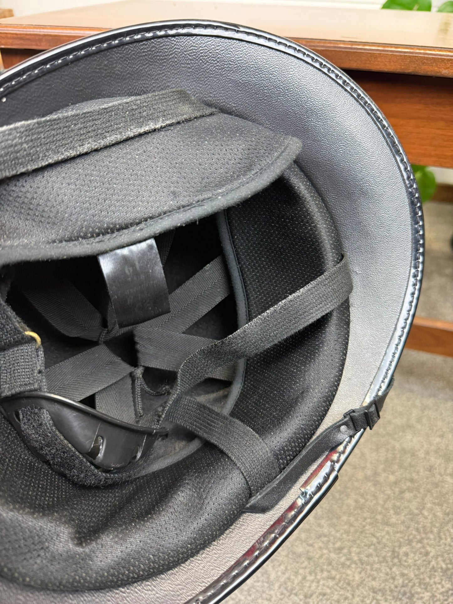 Obsolete South Wales Police British Bobby Helmet Coxcomb With Badge