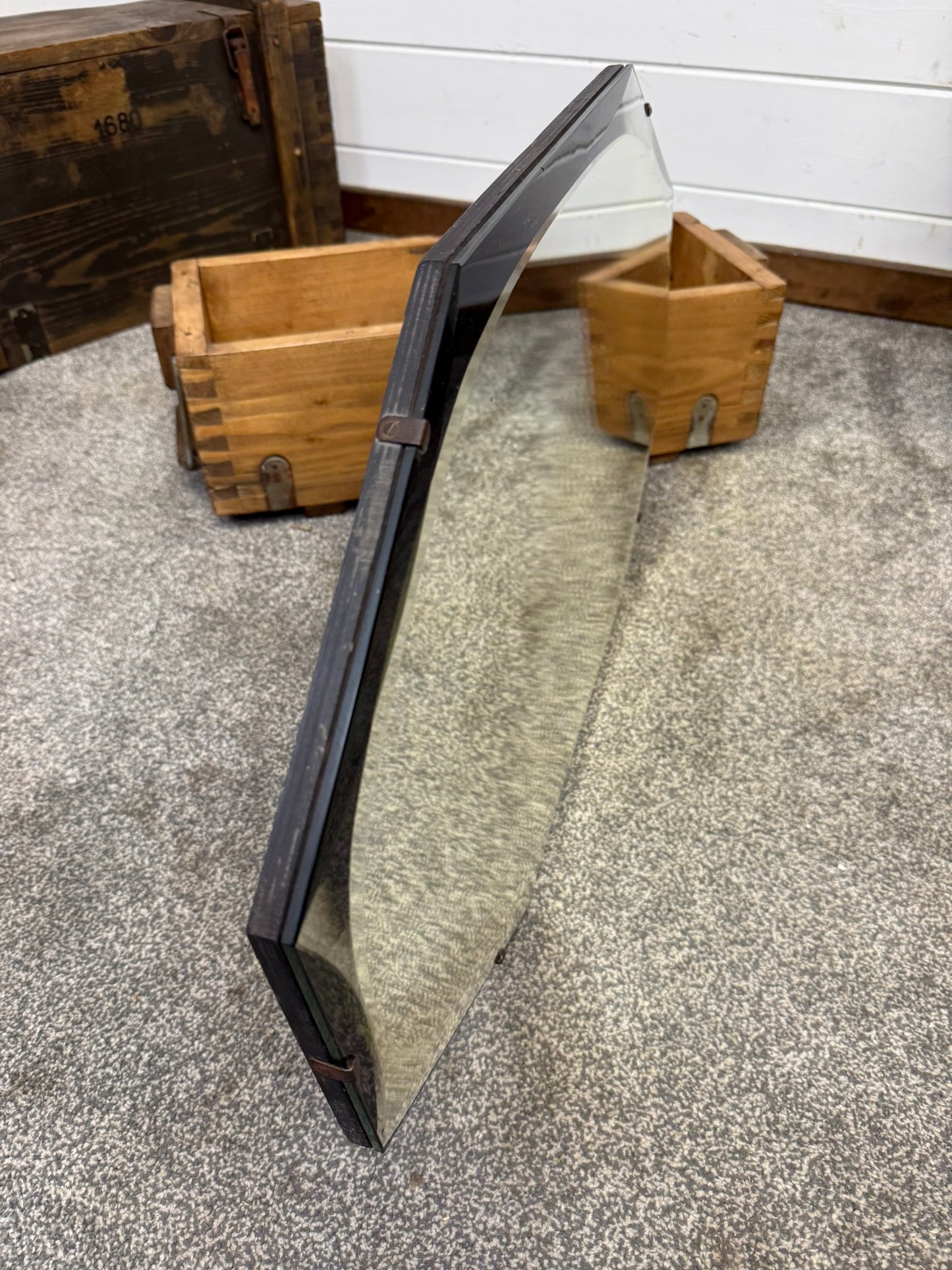 Vintage Art Deco Frameless Bevel Edge Wall Mirror Boho Art Nouveau Retro Home Decor