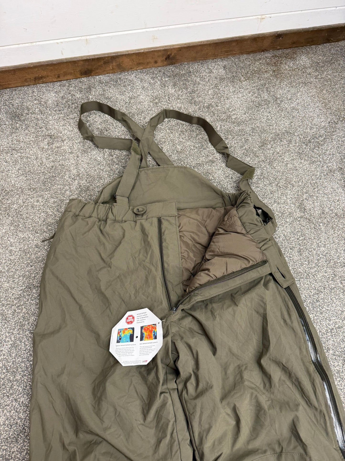 British Army Carinthia Windstopper Thermal Trousers Salopettes G Loft Insulated