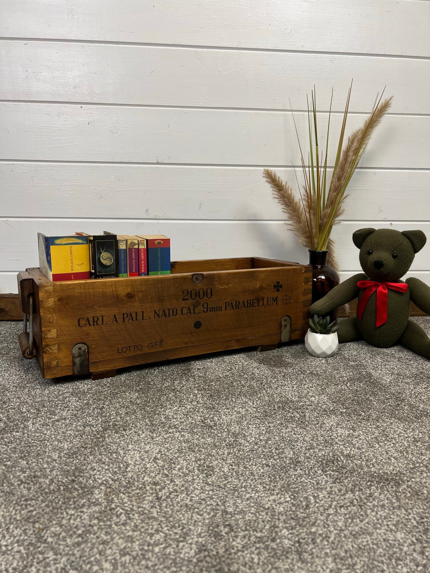 Wooden Reclaimed Industrial Crate Box Vintage Rustic Farmhouse Home Decor Storage Keepsake