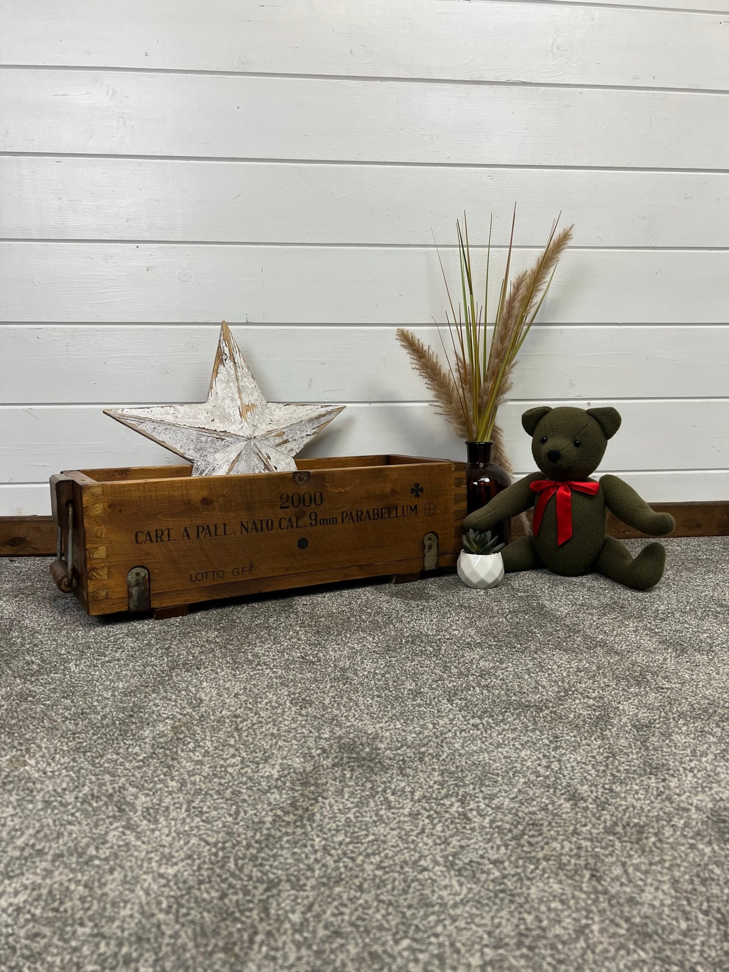 Wooden Reclaimed Industrial Crate Box Vintage Rustic Farmhouse Home Decor Storage Keepsake