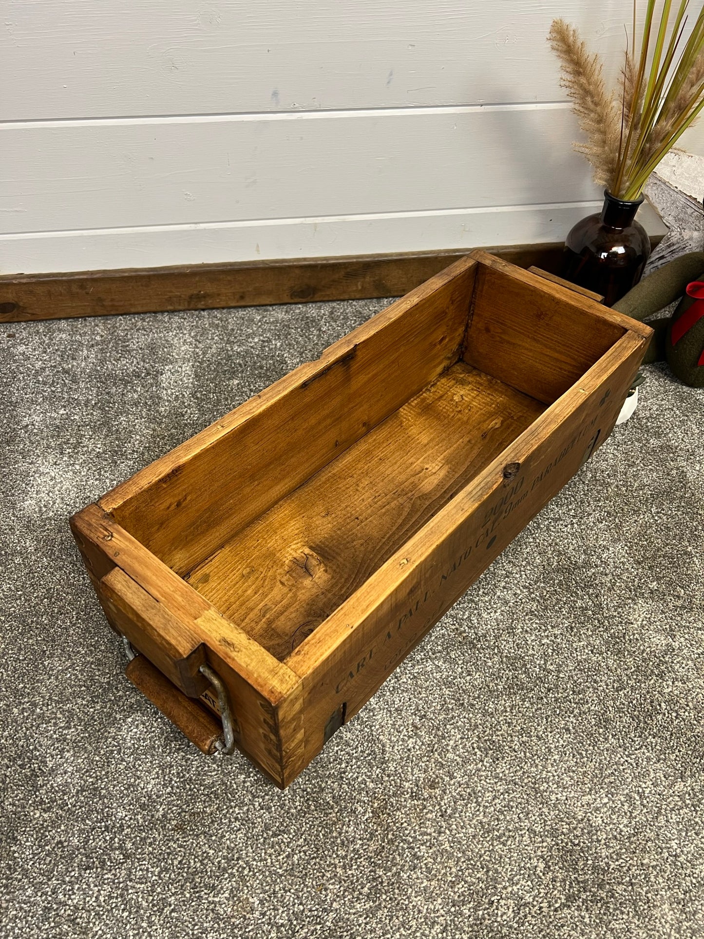 Wooden Reclaimed Industrial Crate Box Vintage Rustic Farmhouse Home Decor Storage Keepsake