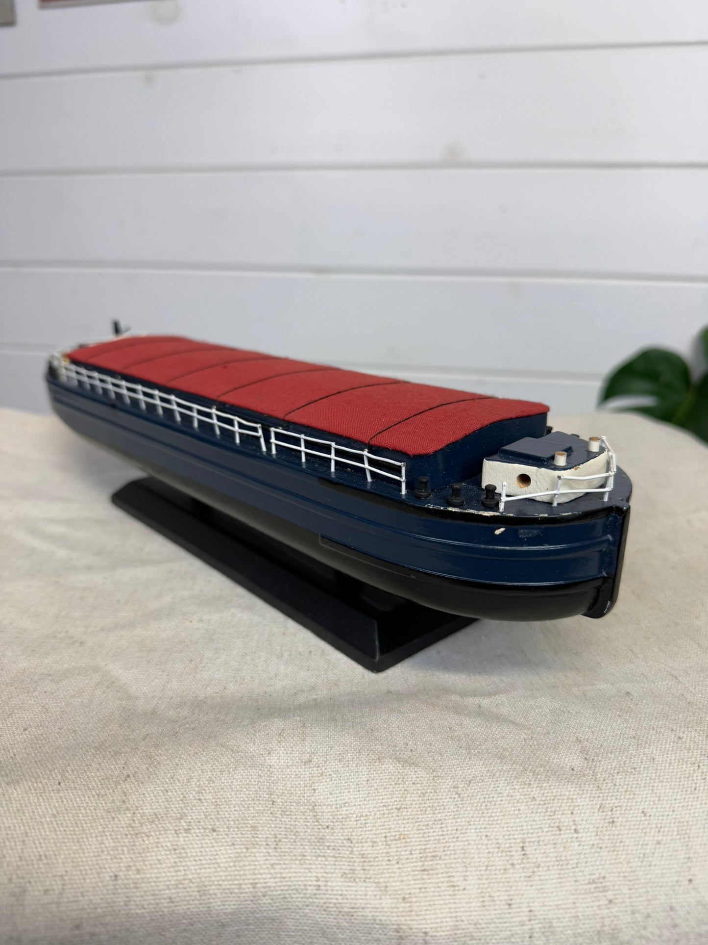 Vintage Albion Model Canal River Barge Wherry Display Model Boat Decor