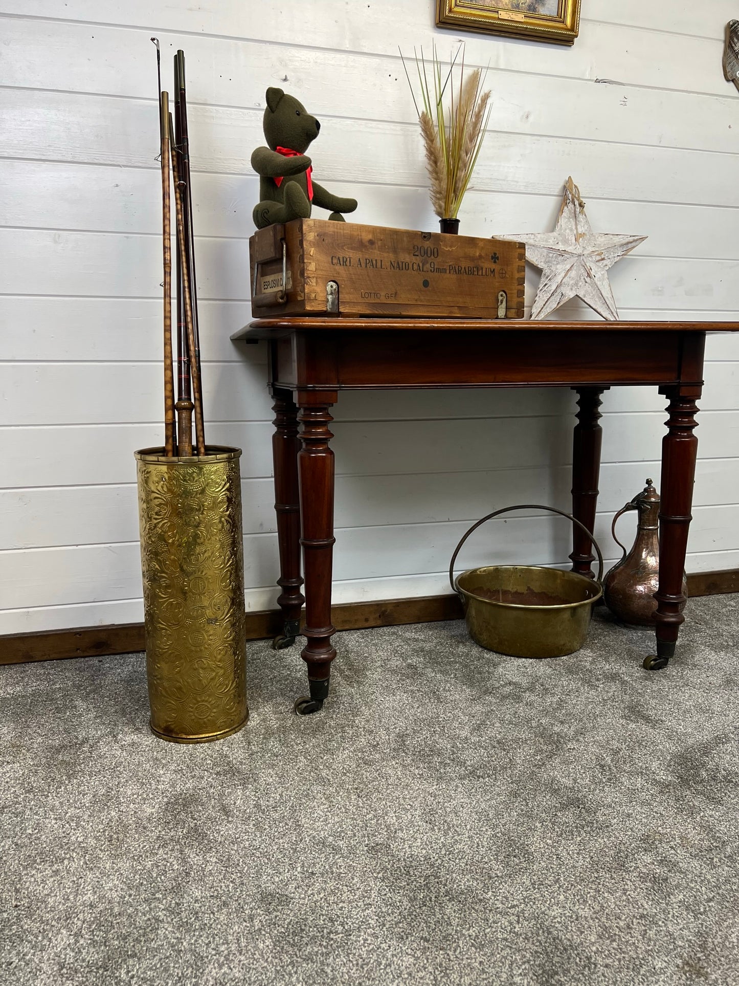 Vintage Hallway Console Table Side Table Country Home Mahogany