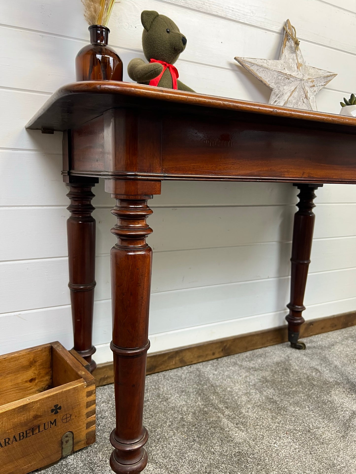 Vintage Hallway Console Table Side Table Country Home Mahogany