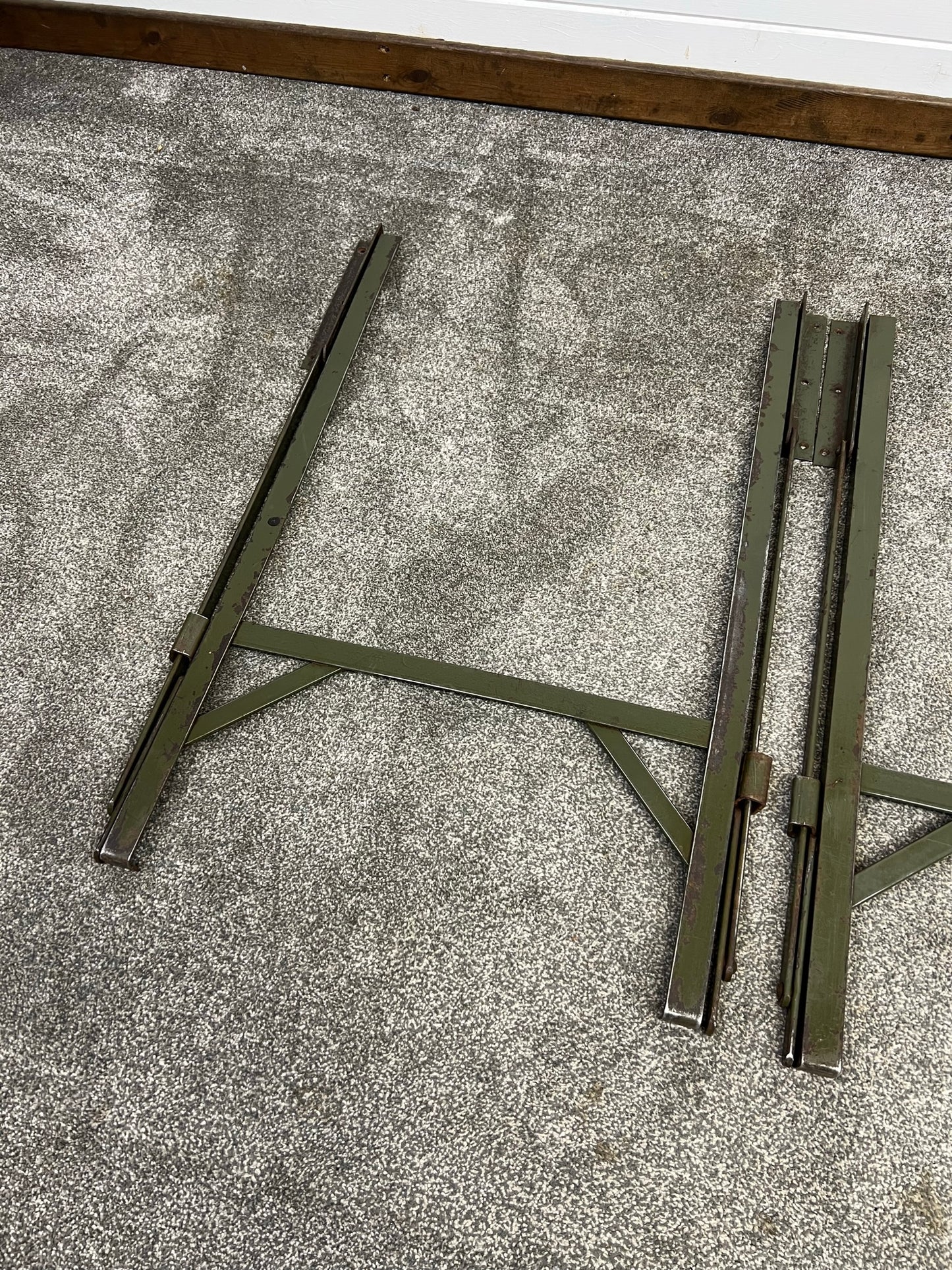 Metal Trestle Table Folding Legs Heavy Duty Reclaimed Industrial Rustic Table Legs