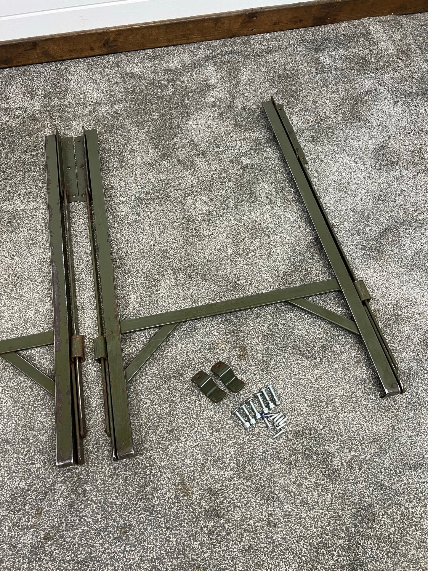 Metal Trestle Table Folding Legs Heavy Duty Reclaimed Industrial Rustic Table Legs