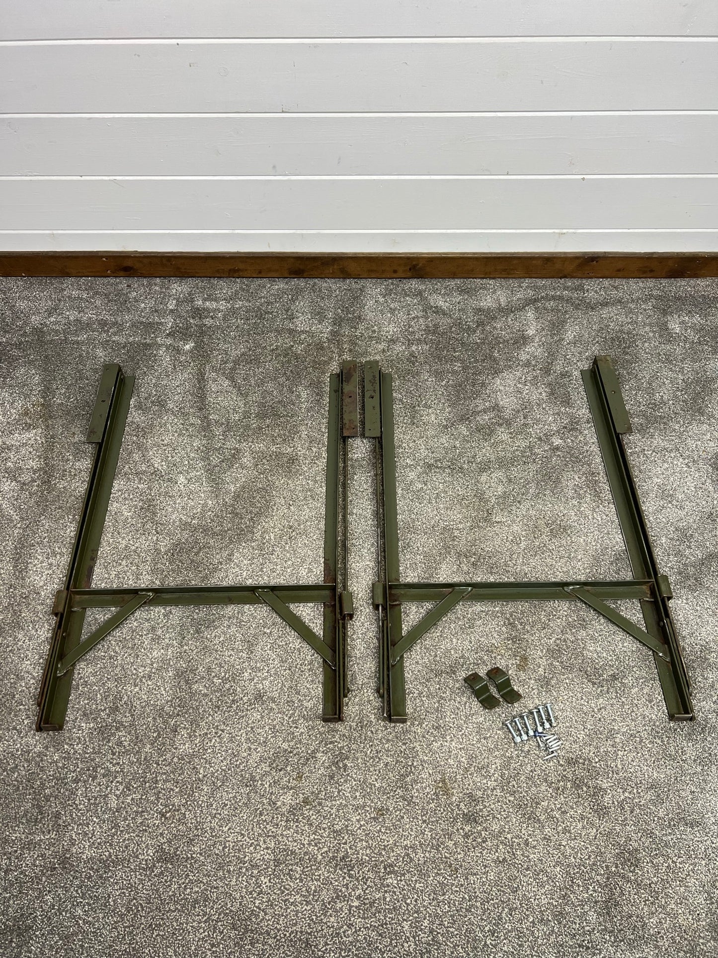 Metal Trestle Table Folding Legs Heavy Duty Reclaimed Industrial Rustic Table Legs