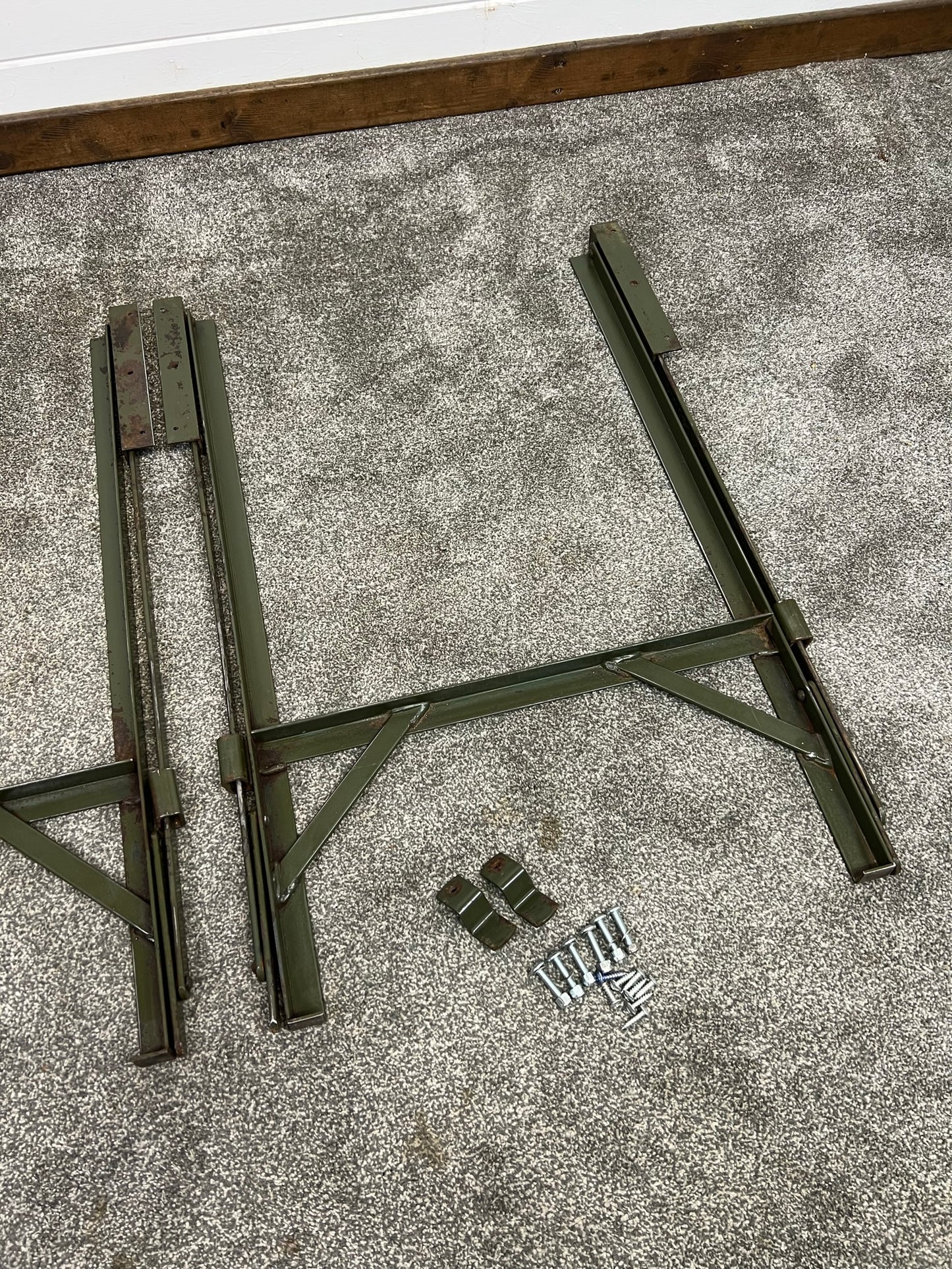 Metal Trestle Table Folding Legs Heavy Duty Reclaimed Industrial Rustic Table Legs