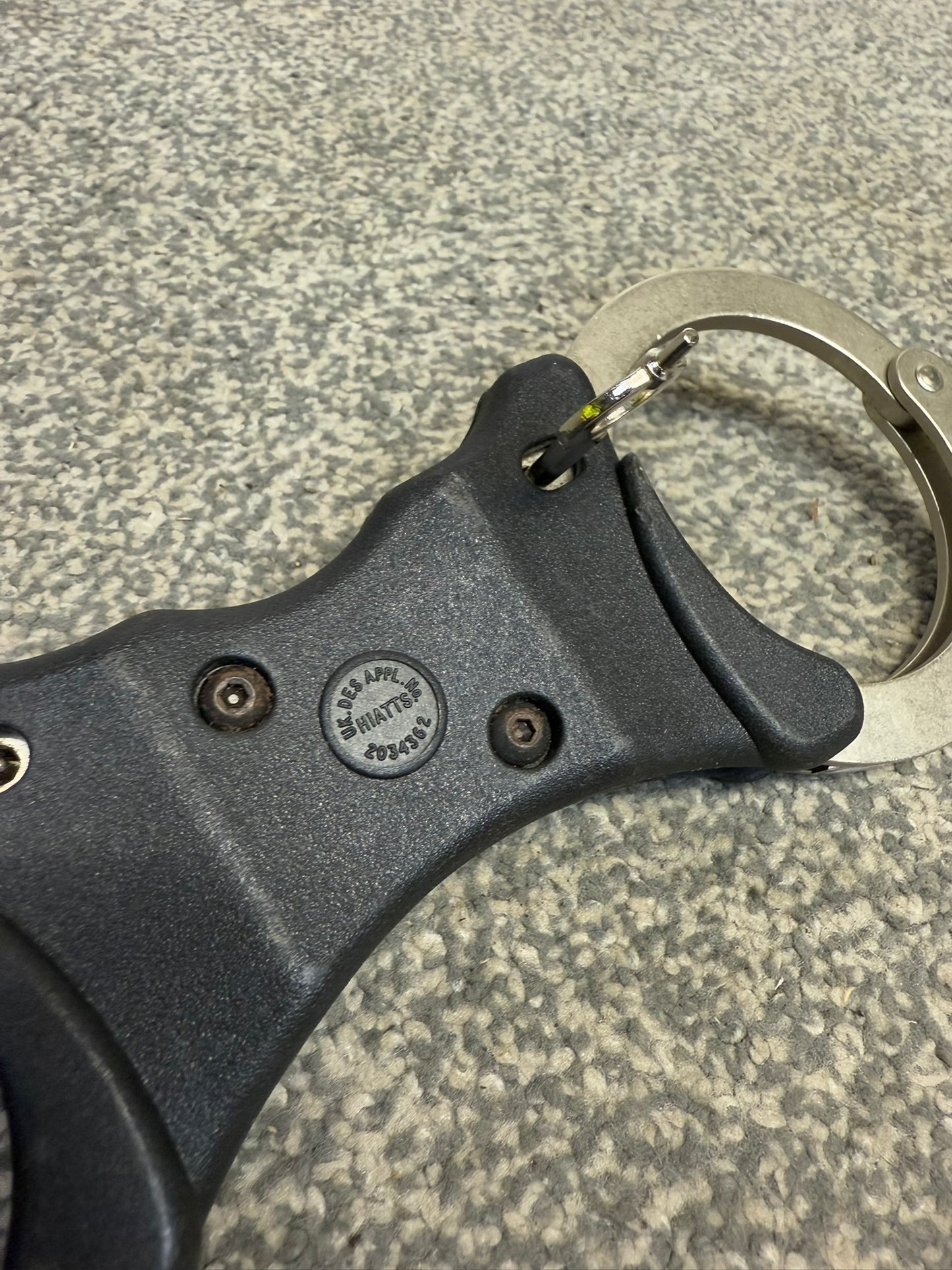Ex Police Hiatt Rigid Handcuffs With Serial Security Cuffs Displays Collectible