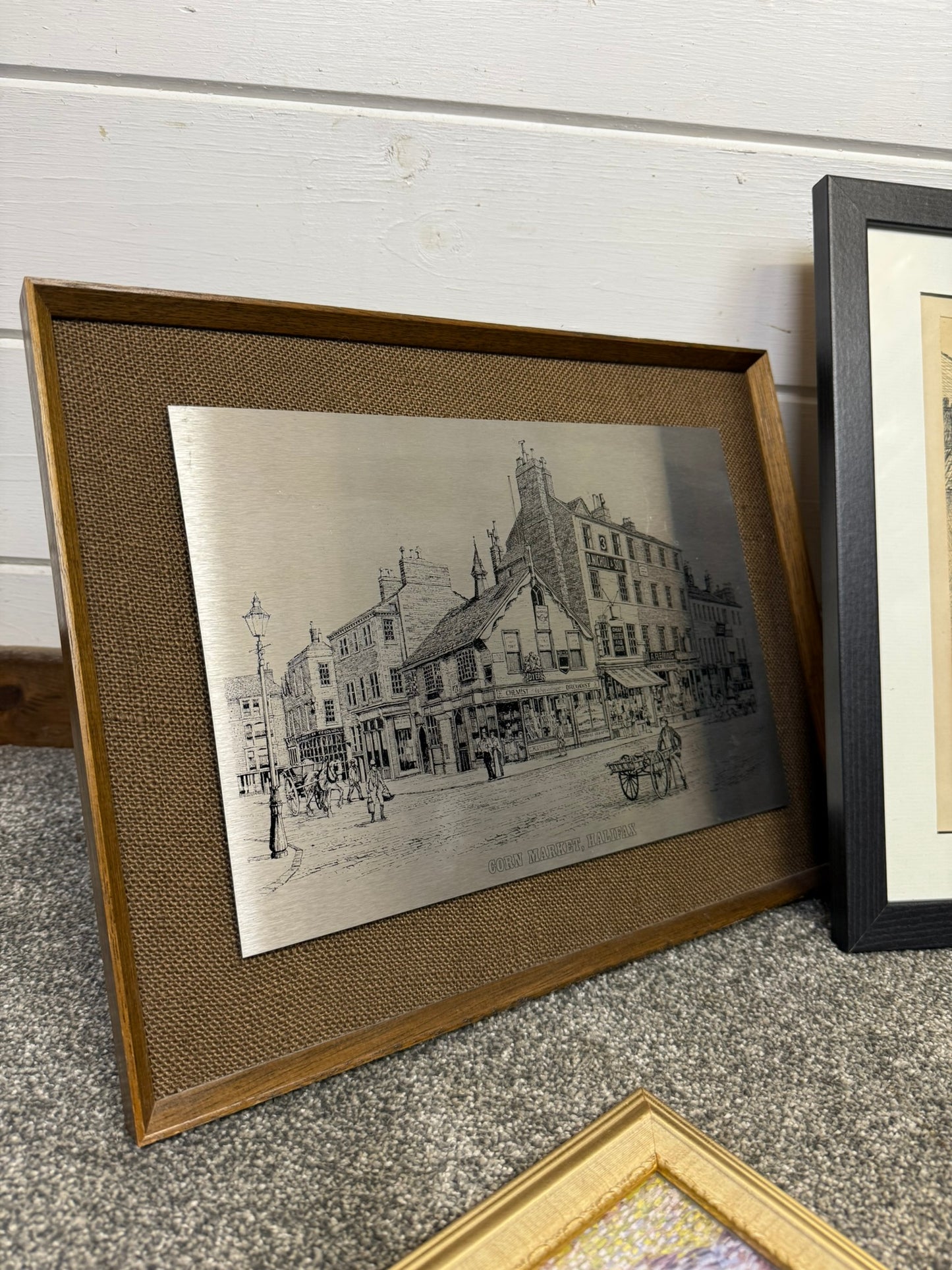 9x Framed Vintage Building Landscape Prints Sketches Wall Art Job Lot