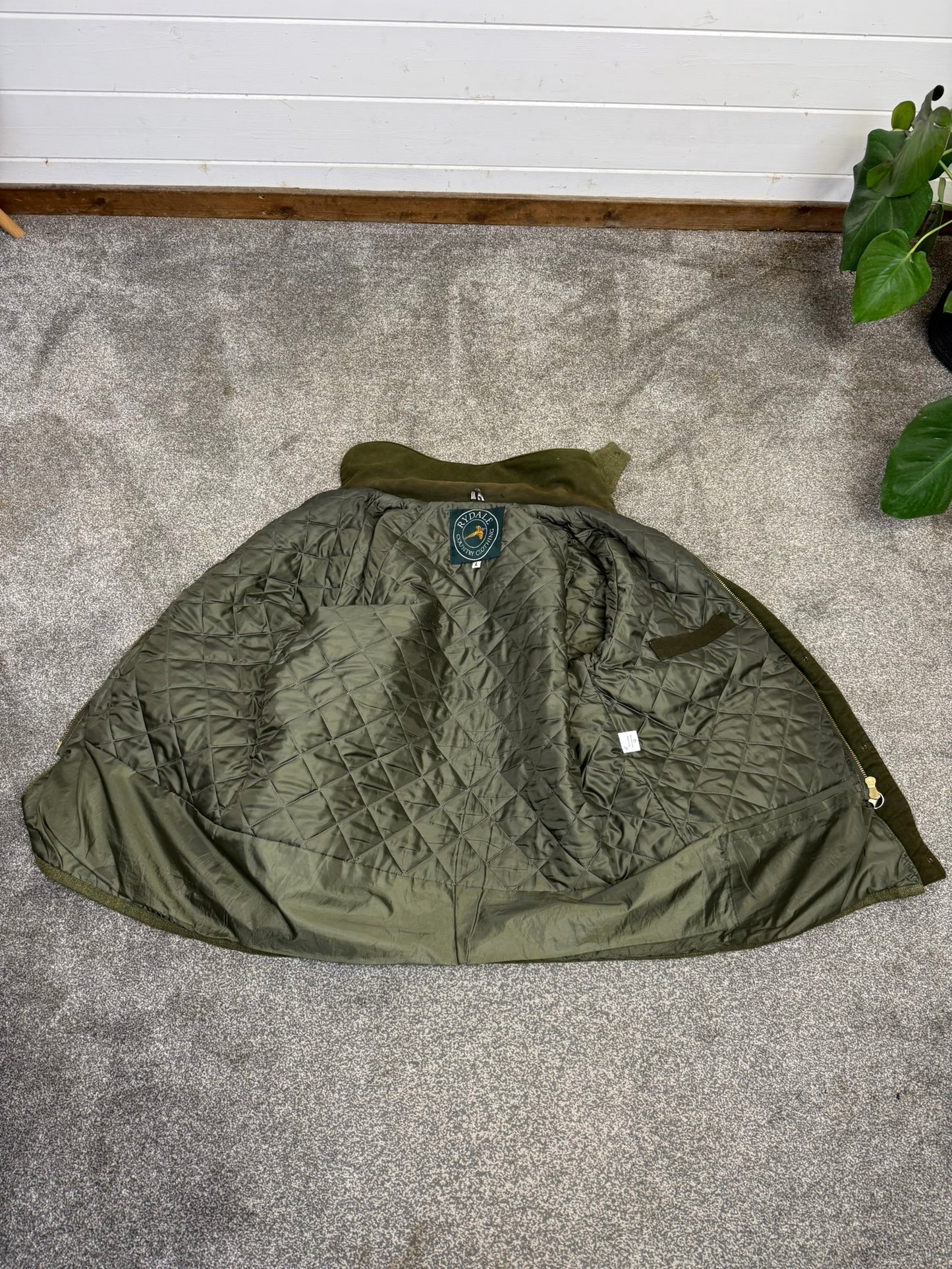 Men's Rydale Tweed Quilted Jacket Large Wool Mix Shooting Fishing Country Wear