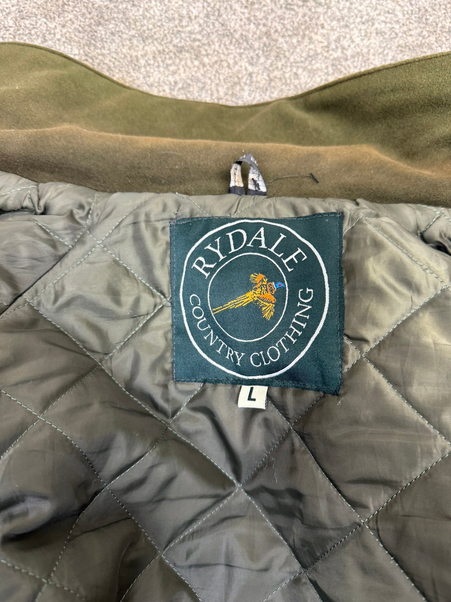Men's Rydale Tweed Quilted Jacket Large Wool Mix Shooting Fishing Country Wear