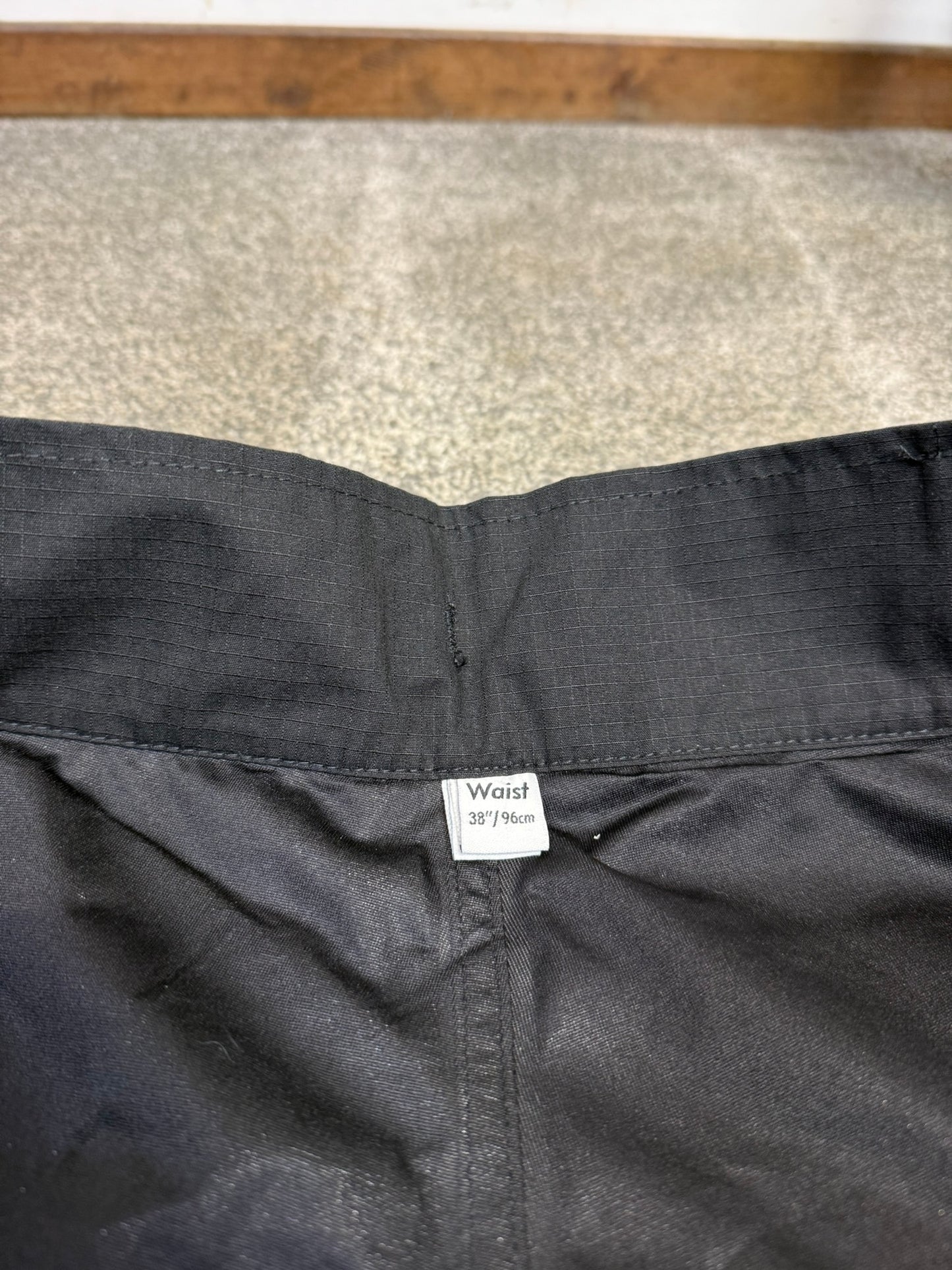 Arktis Black Combat Cargo Trousers C310 Waterproof Ripstop Hiking W38" L31"