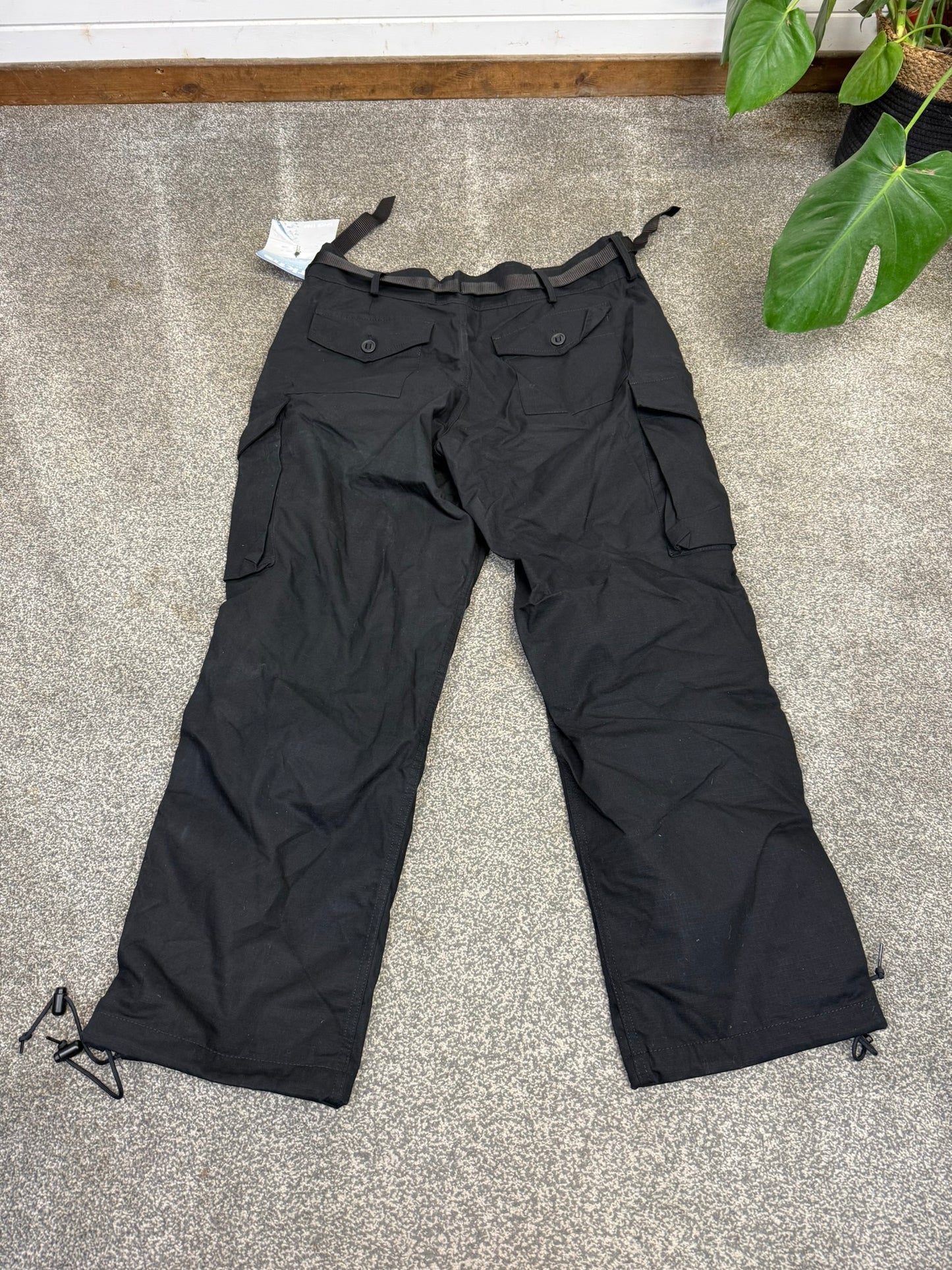 Arktis Black Combat Cargo Trousers C310 Waterproof Ripstop Hiking W38" L31"