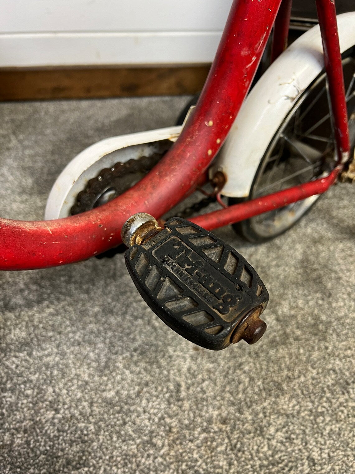 Vintage Triang Childs Bike 1950's Mid Century Kids Bicycle Retro Rustic Decor Display