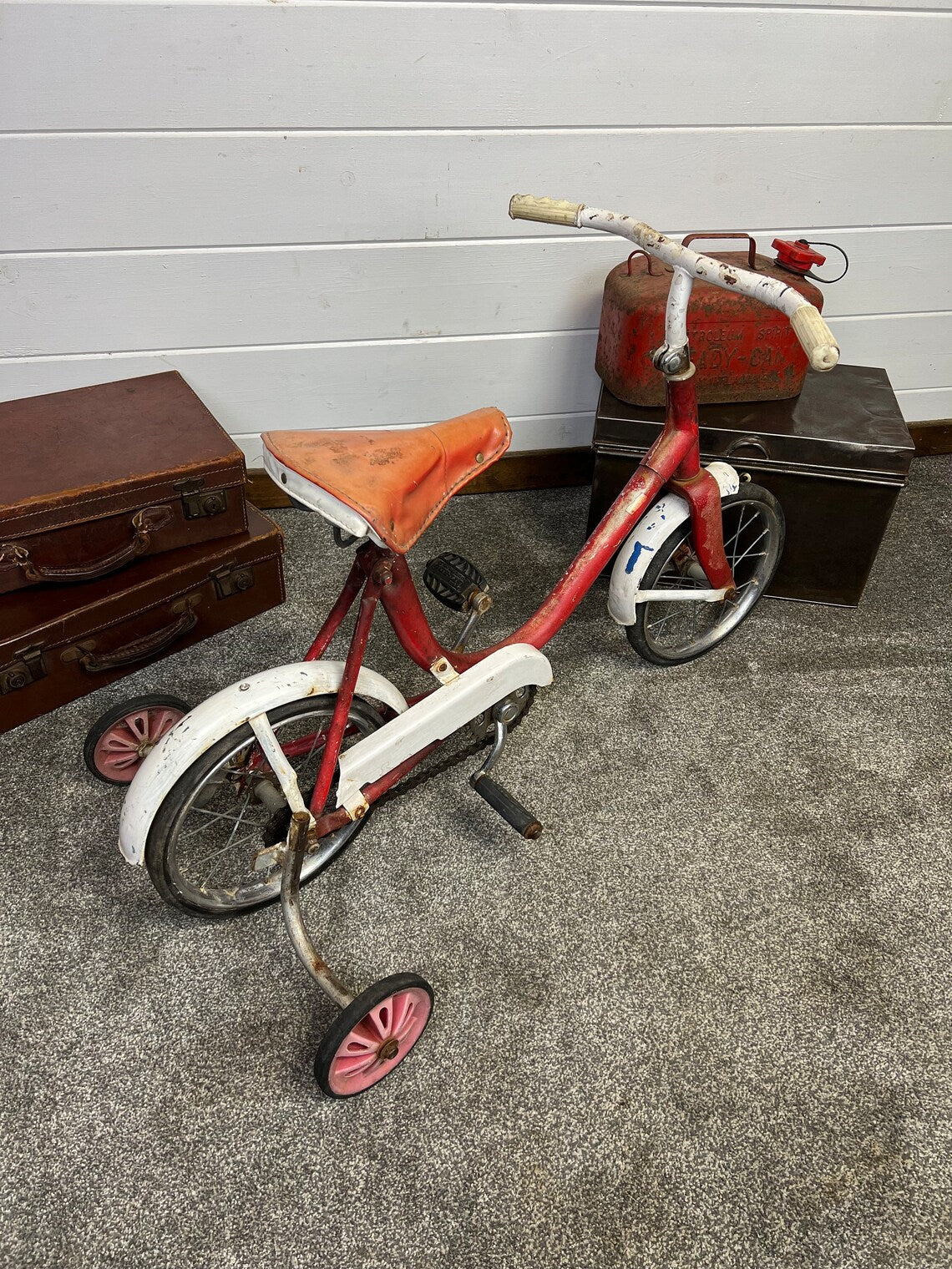 Vintage Triang Childs Bike 1950's Mid Century Kids Bicycle Retro Rustic Decor Display