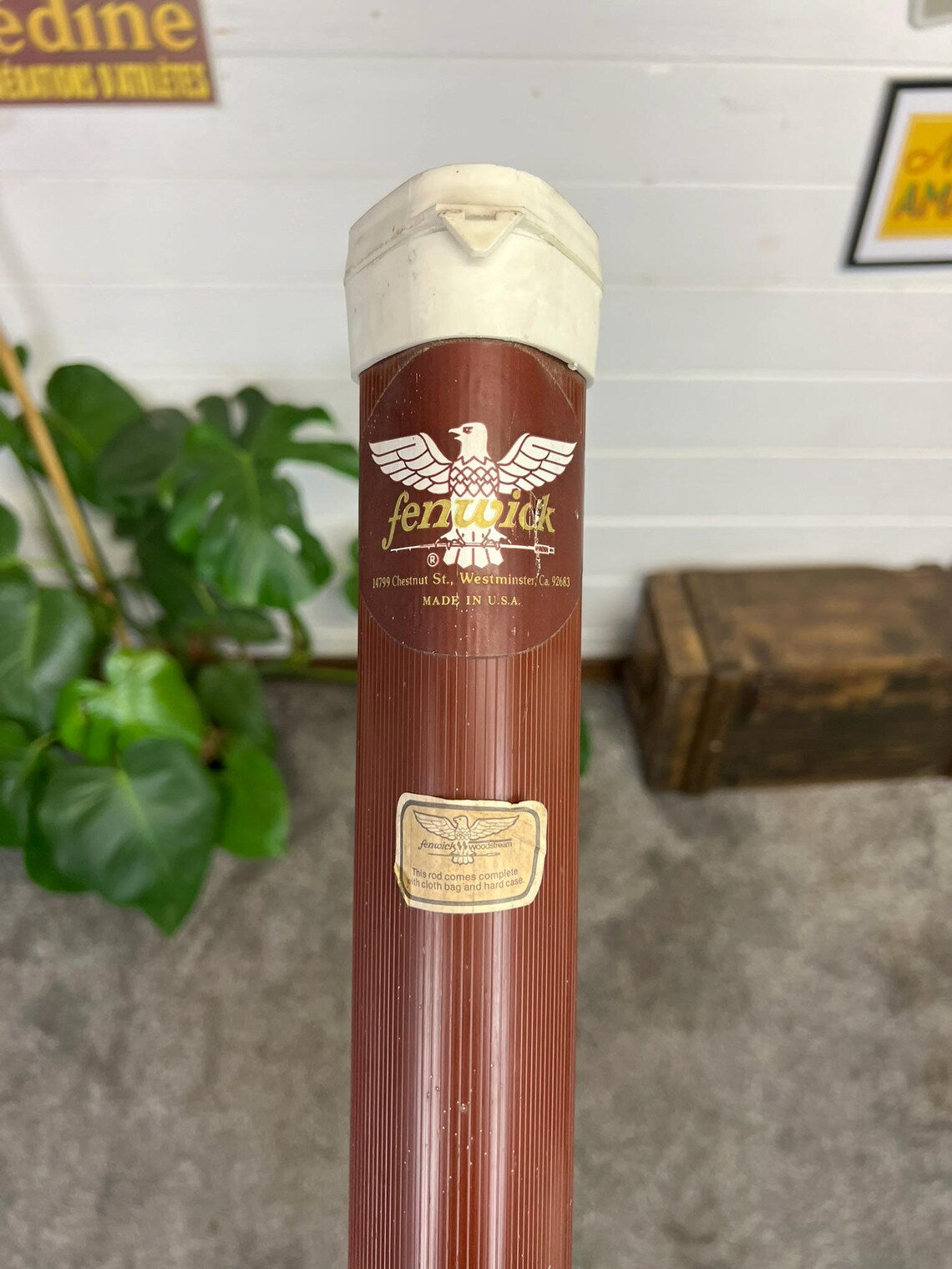 Vintage Fenwick Fishing Rod Hard Case Tube FF806 - Case Only