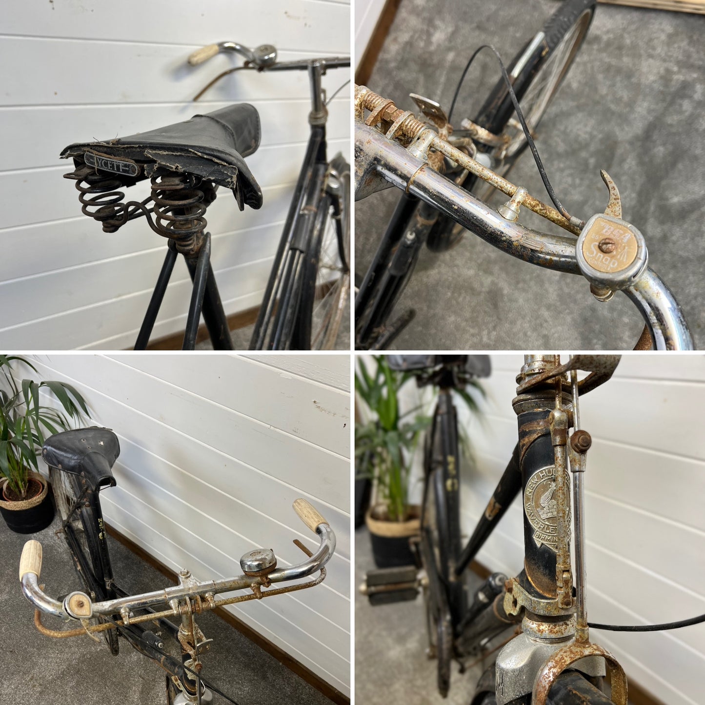 Vintage New Hudson Pushbike BSA Waverley Push Rod Brake Bicycle Retro Original Shop Advertising