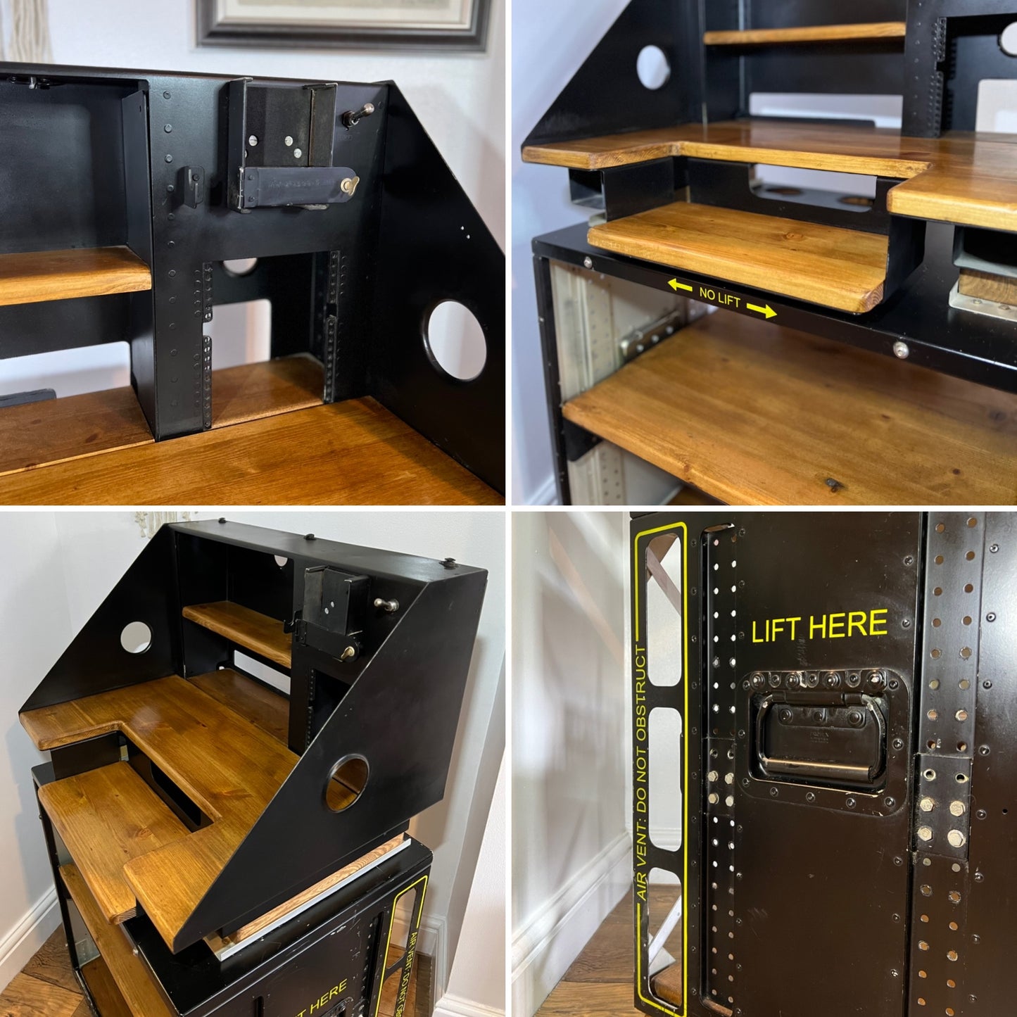Military Aircraft Table Unique Console Desk Reclaimed Home Office Aviation Furniture