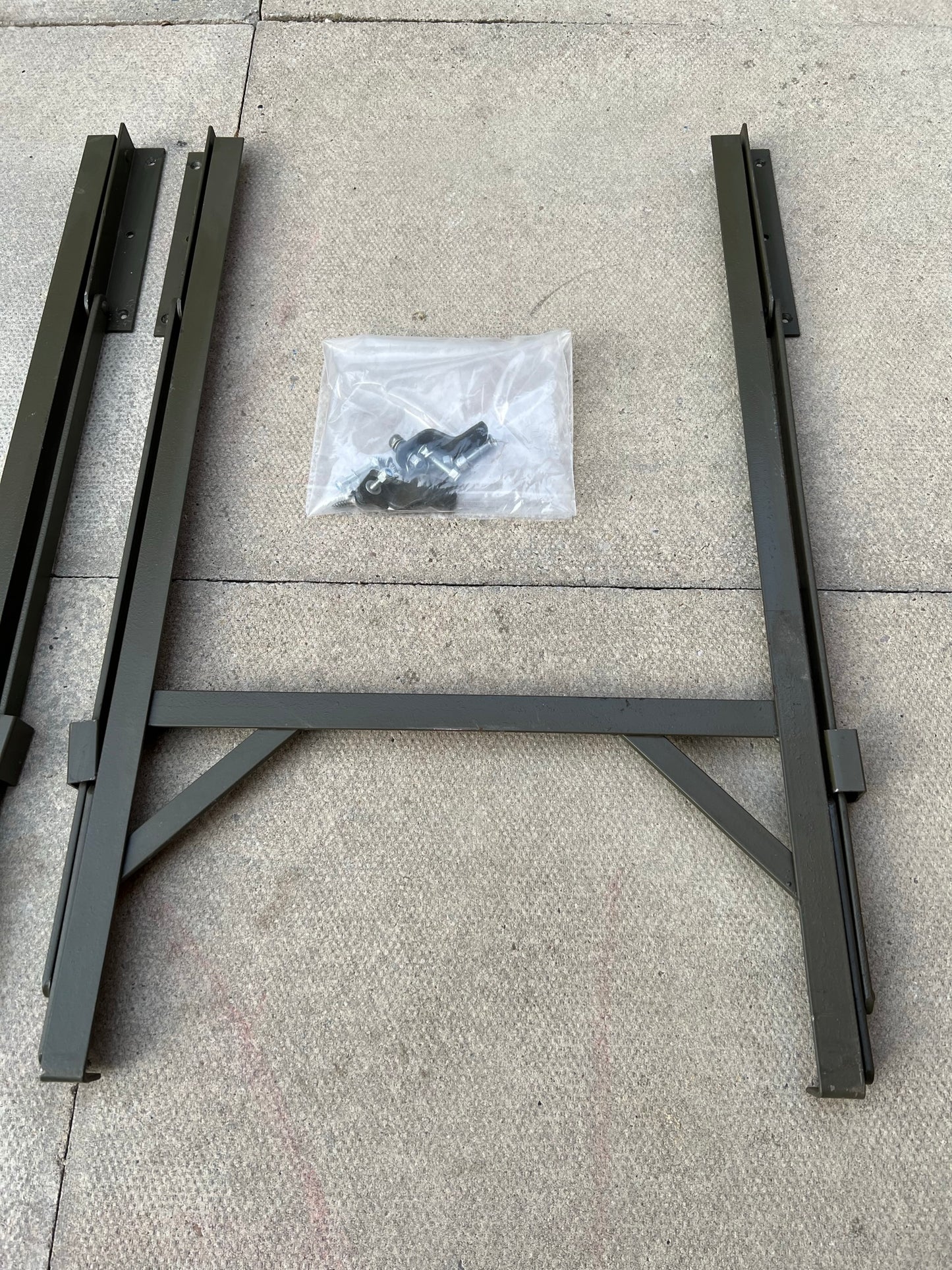 Metal Table Legs Folding Army Trestle Legs Industrial Rustic Heavy Duty