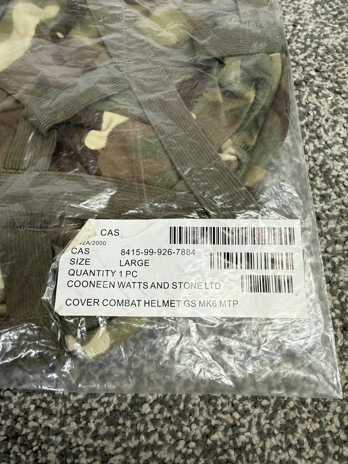 British Army MTP Mk6 Helmet Cover & Scrim NEW Airsoft Paintball