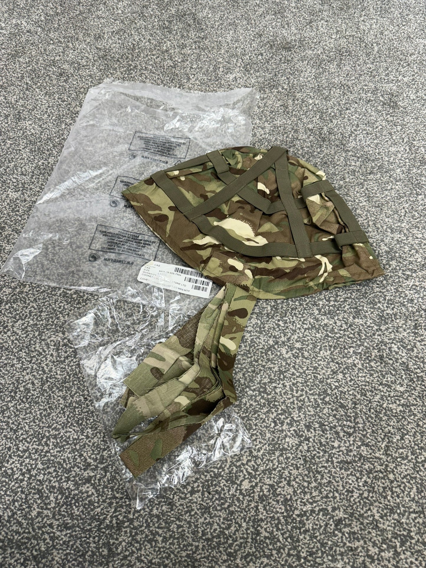 British Army MTP Mk6 Helmet Cover & Scrim NEW Airsoft Paintball