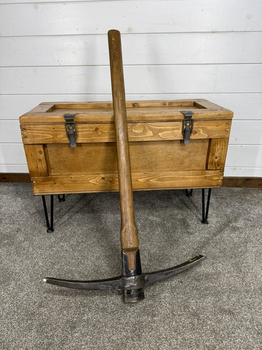 Vintage British Army Pick Axe Dated 1987 Reclaimed Pickaxe Army Display