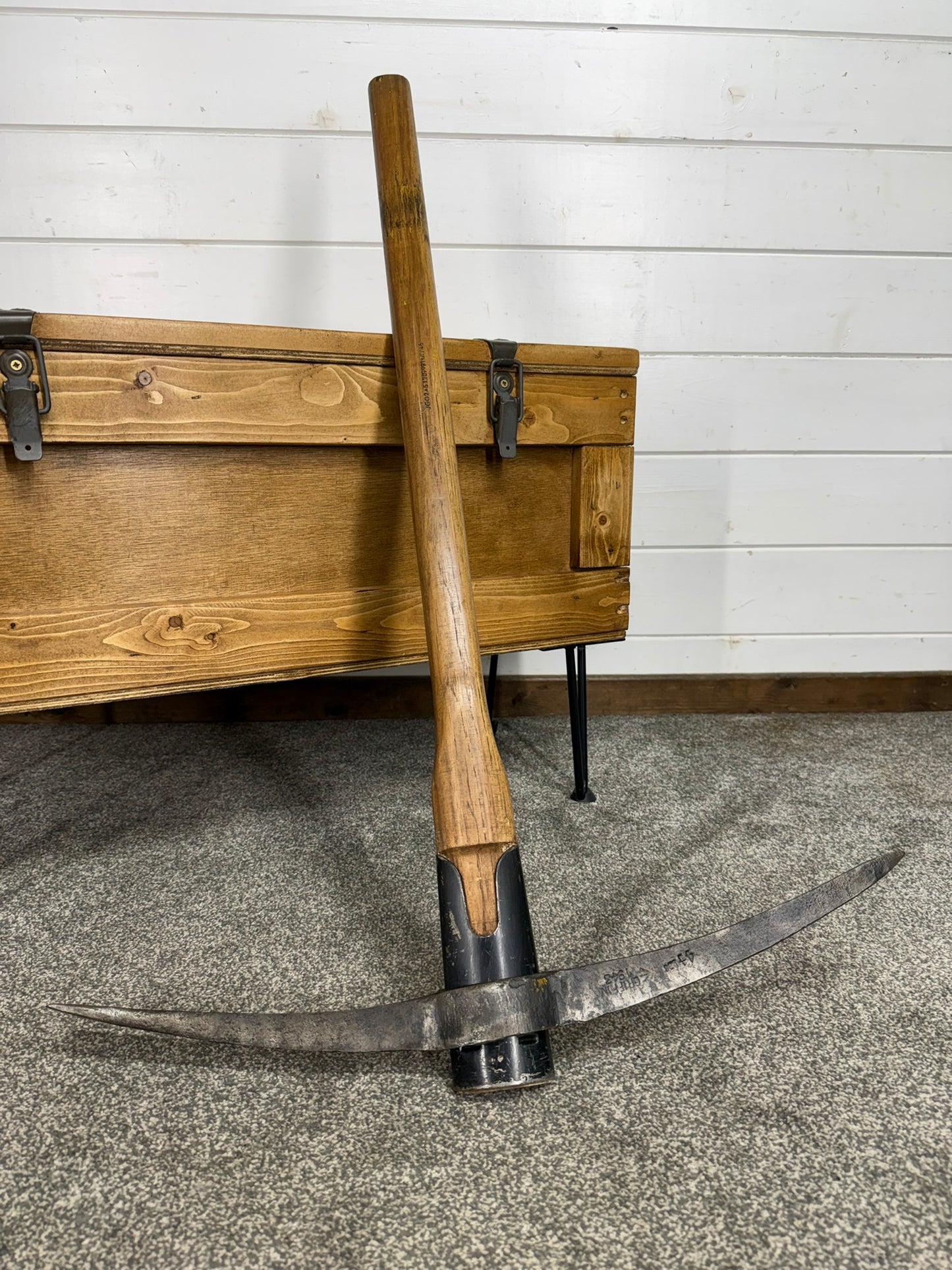 Vintage Military Pick Axe 4.5Lbs Dated 1943 Reclaimed Pickaxe Army Pioneer Display