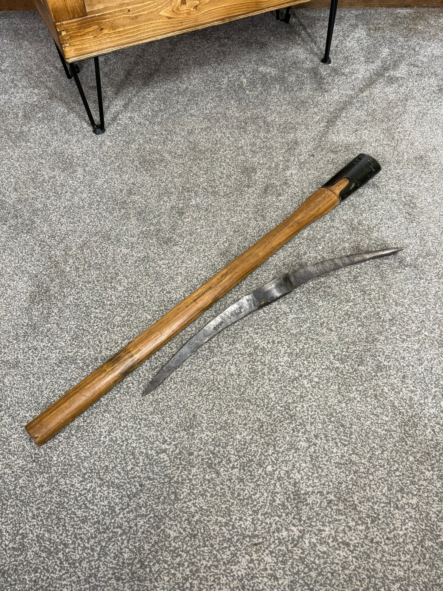 Vintage Military Pick Axe 4.5Lbs Dated 1943 Reclaimed Pickaxe Army Pioneer Display