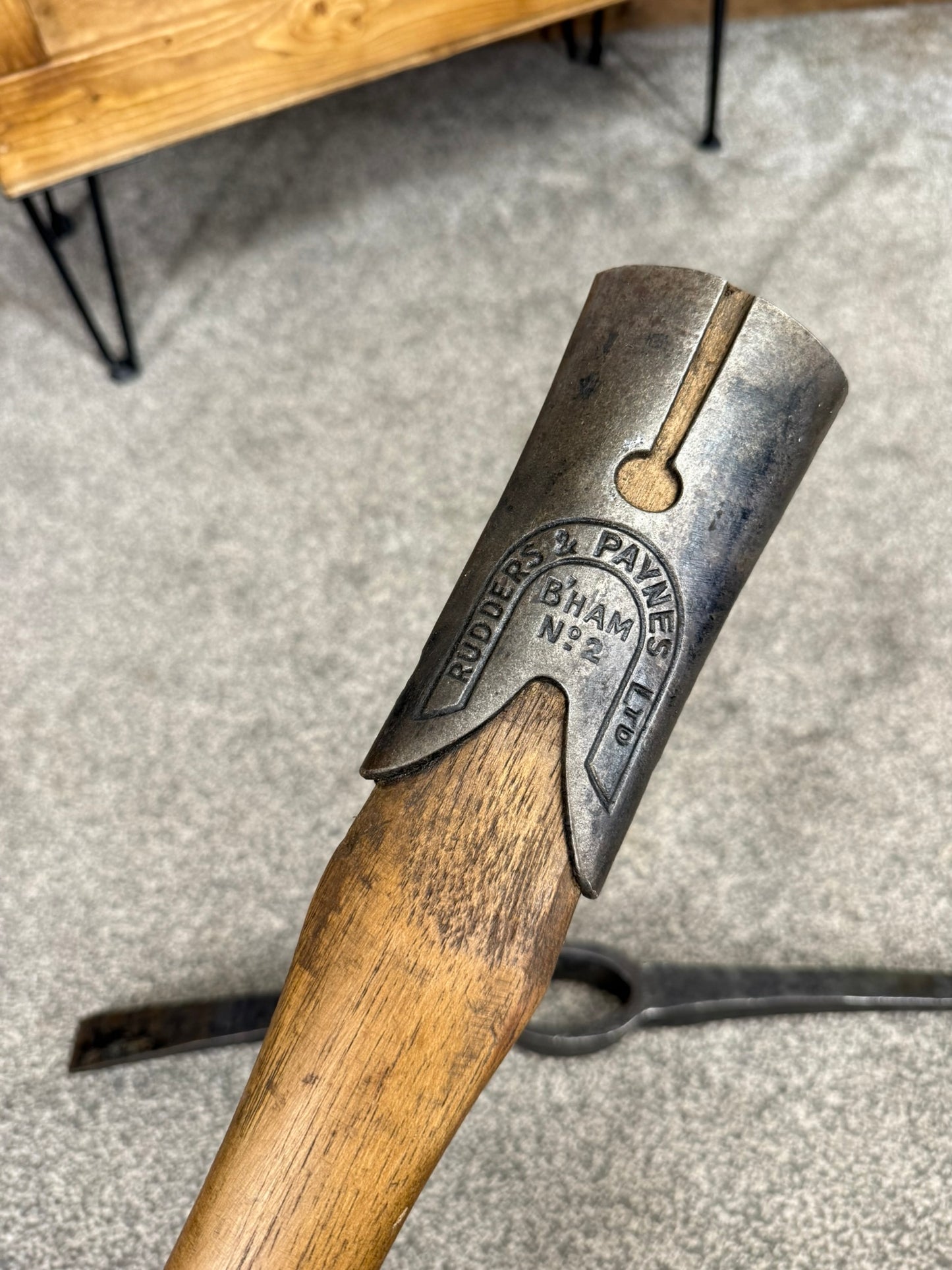 Vintage Military Pick Axe Dated 1985 Reclaimed Pickaxe Army Pioneer Display