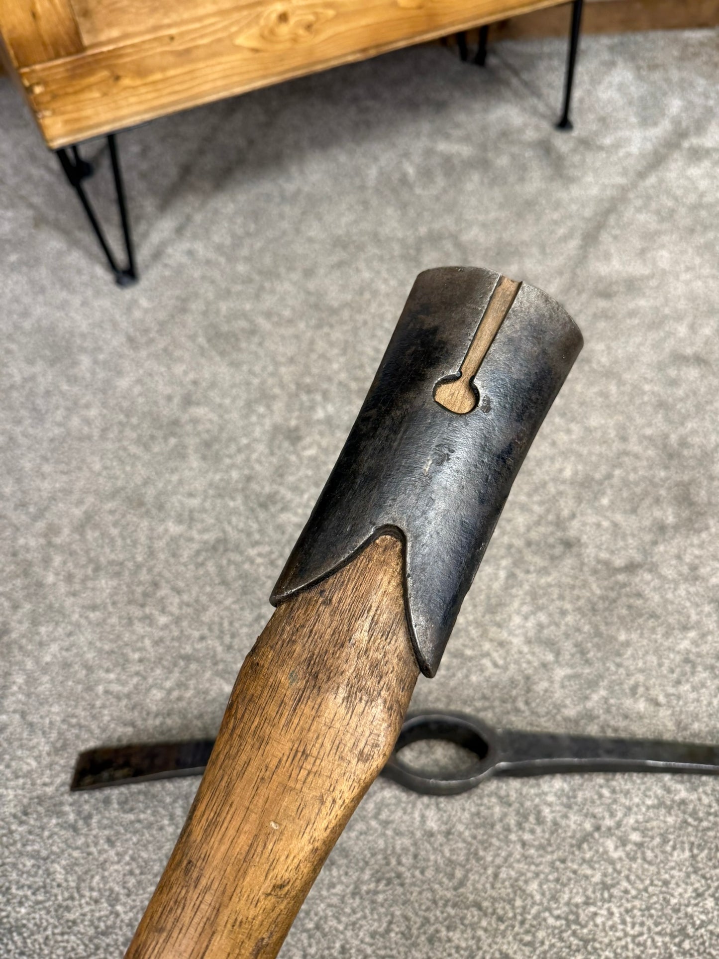 Vintage Military Pick Axe Dated 1985 Reclaimed Pickaxe Army Pioneer Display