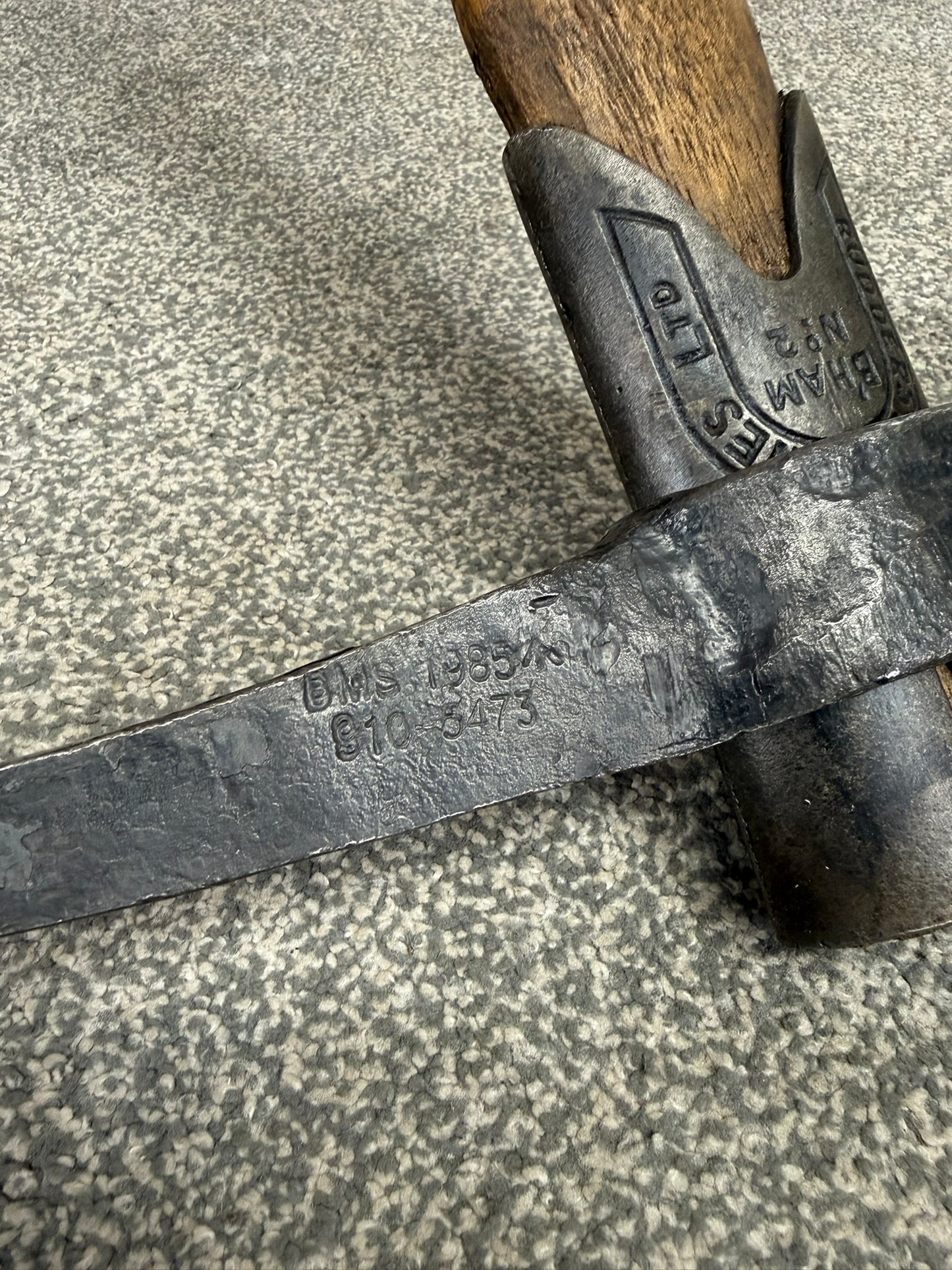 Vintage Military Pick Axe Dated 1985 Reclaimed Pickaxe Army Pioneer Display