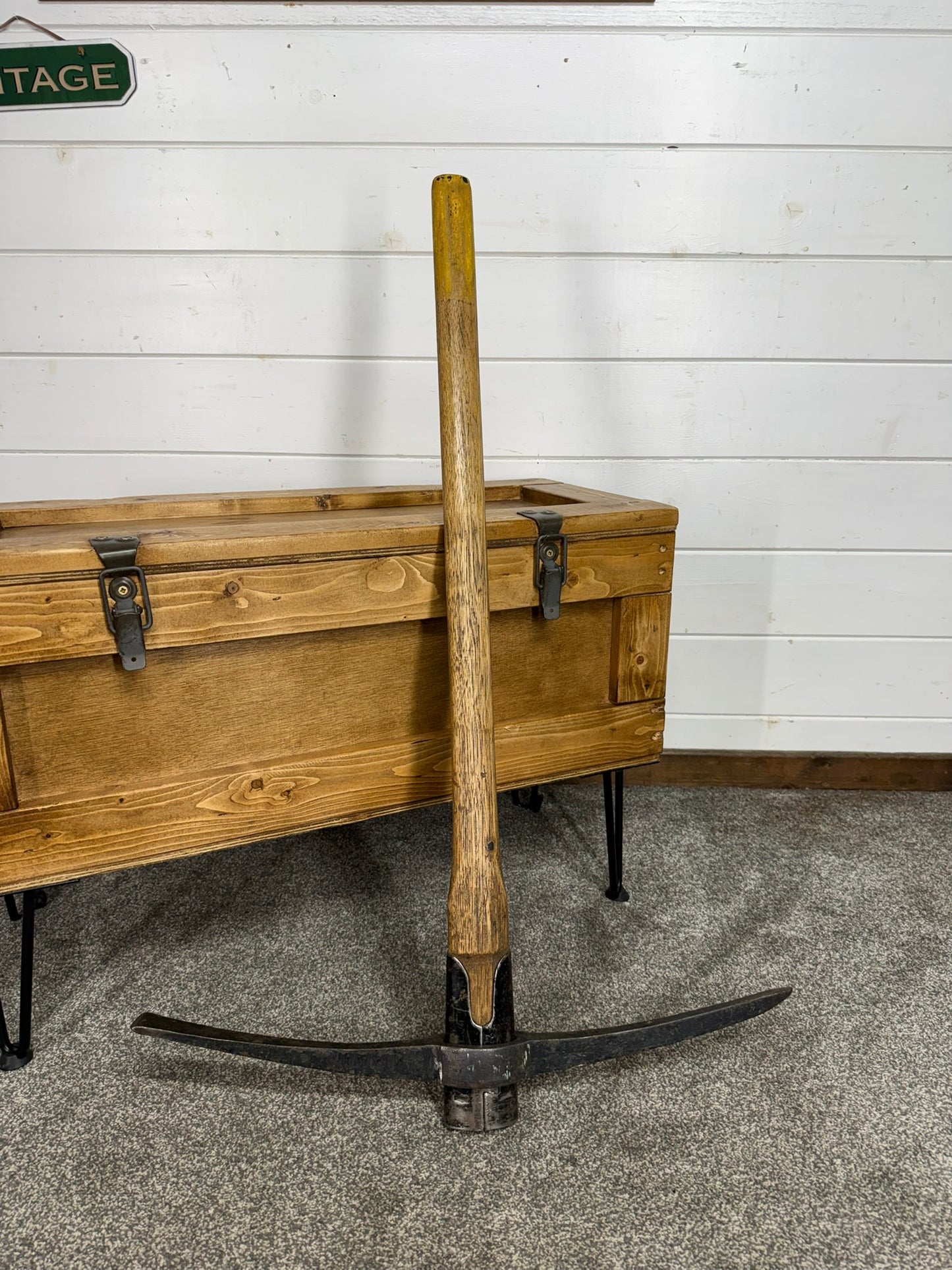 Ex Military Pick Axe Dated 1952 Reclaimed Pickaxe Army Pioneer Display