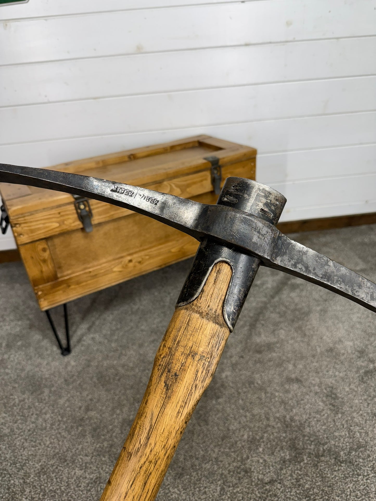 Ex Military Pick Axe Dated 1952 Reclaimed Pickaxe Army Pioneer Display