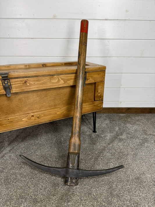 British Army Pioneer 3ft Pick Axe Dated 1987 Reclaimed Military Display