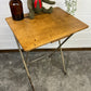 Vintage Folding School Desk Writing Desk Rustic Industrial 50's 60's Retro Side Table