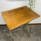 Vintage Folding School Desk Writing Desk Rustic Industrial 50's 60's Retro Side Table