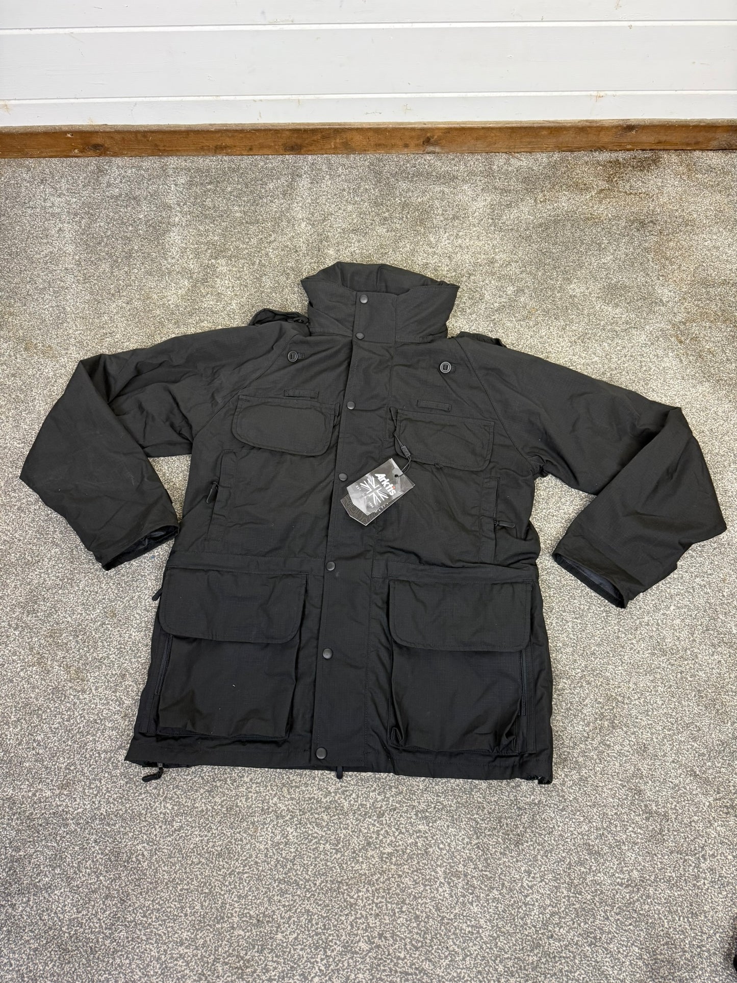 NEW Arktis B315 Avenger Coat Black Ripstop Fishing Waterproof Jacket Shooting Small