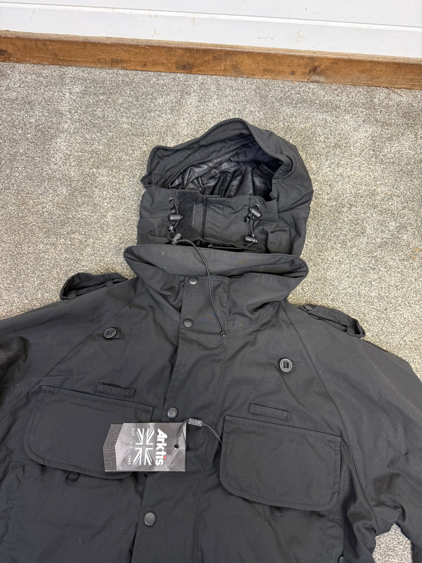 NEW Arktis B315 Avenger Coat Black Ripstop Fishing Waterproof Jacket Shooting Small