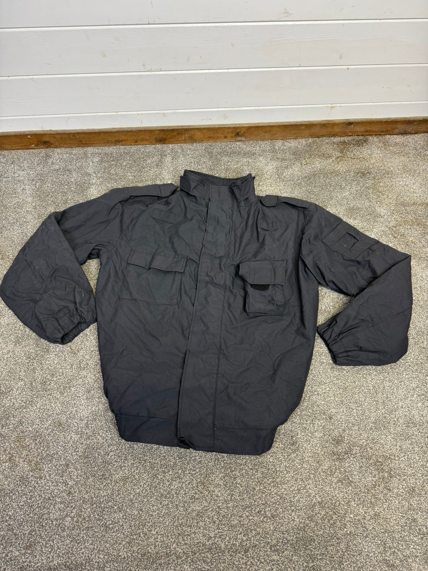 Ex Police Riot Coveralls Two Piece Flame Retardant Overall & Leather Belt Thermal Cold Weather Garage Workshop