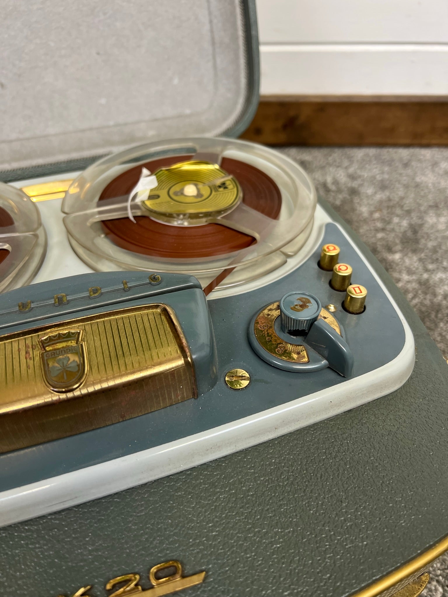Vintage Grundig TK20 Reel to Reel Tape Recorder Player Working 50's 60 –  Rust Hut